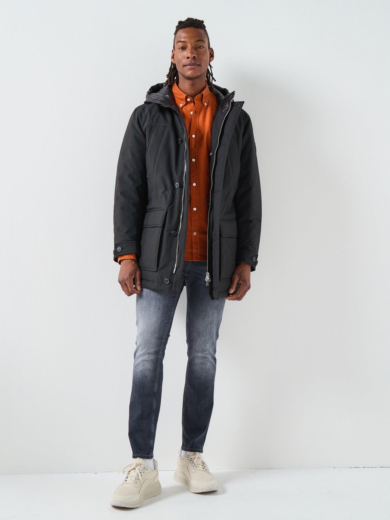 Image 3 of 6 of BOSS H-Detoni Padded Inner Hodded Coat - Black