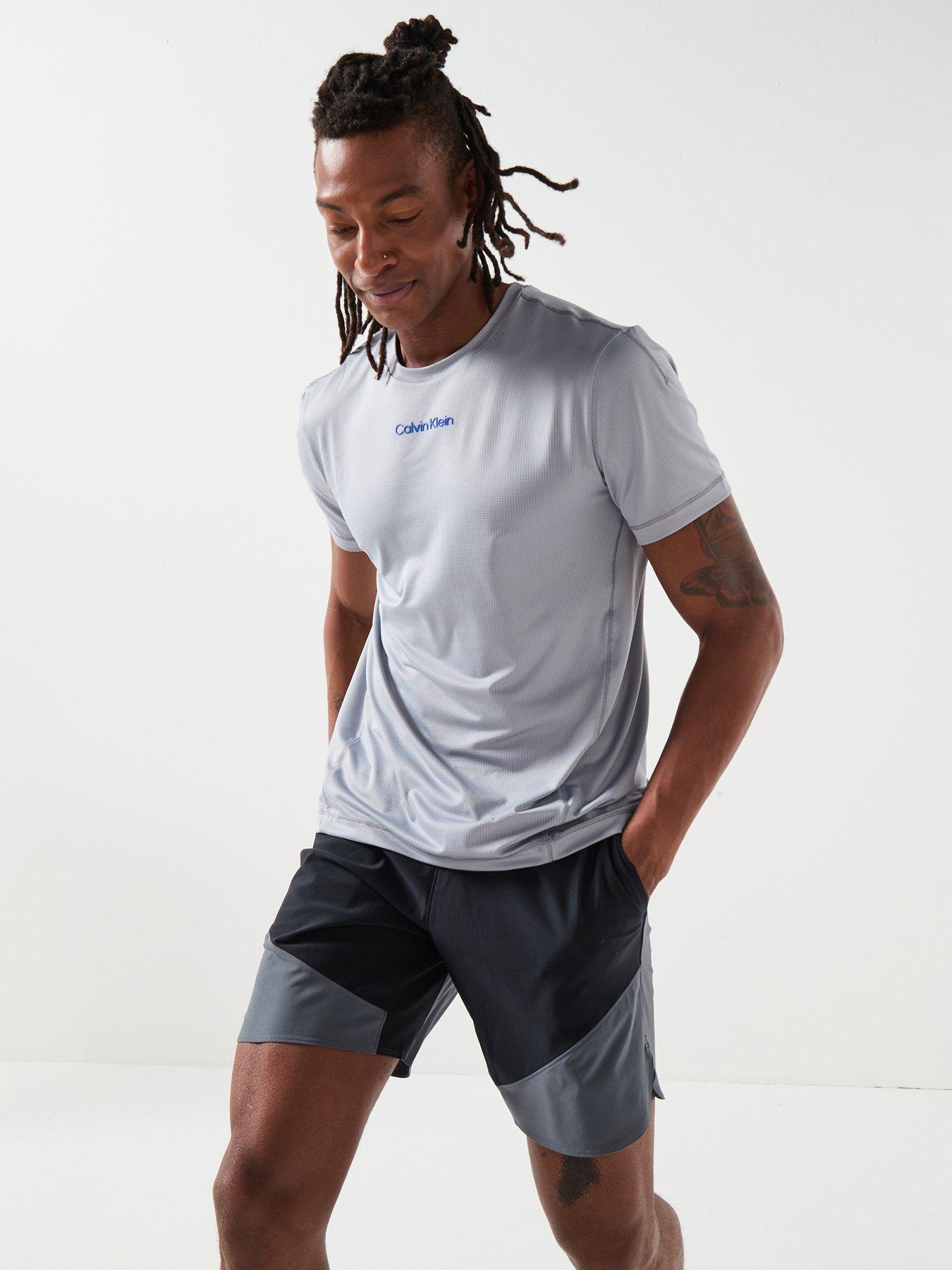Calvin Klein Sport Ck Icon Short Sleeve Performance T-Shirt - Grey