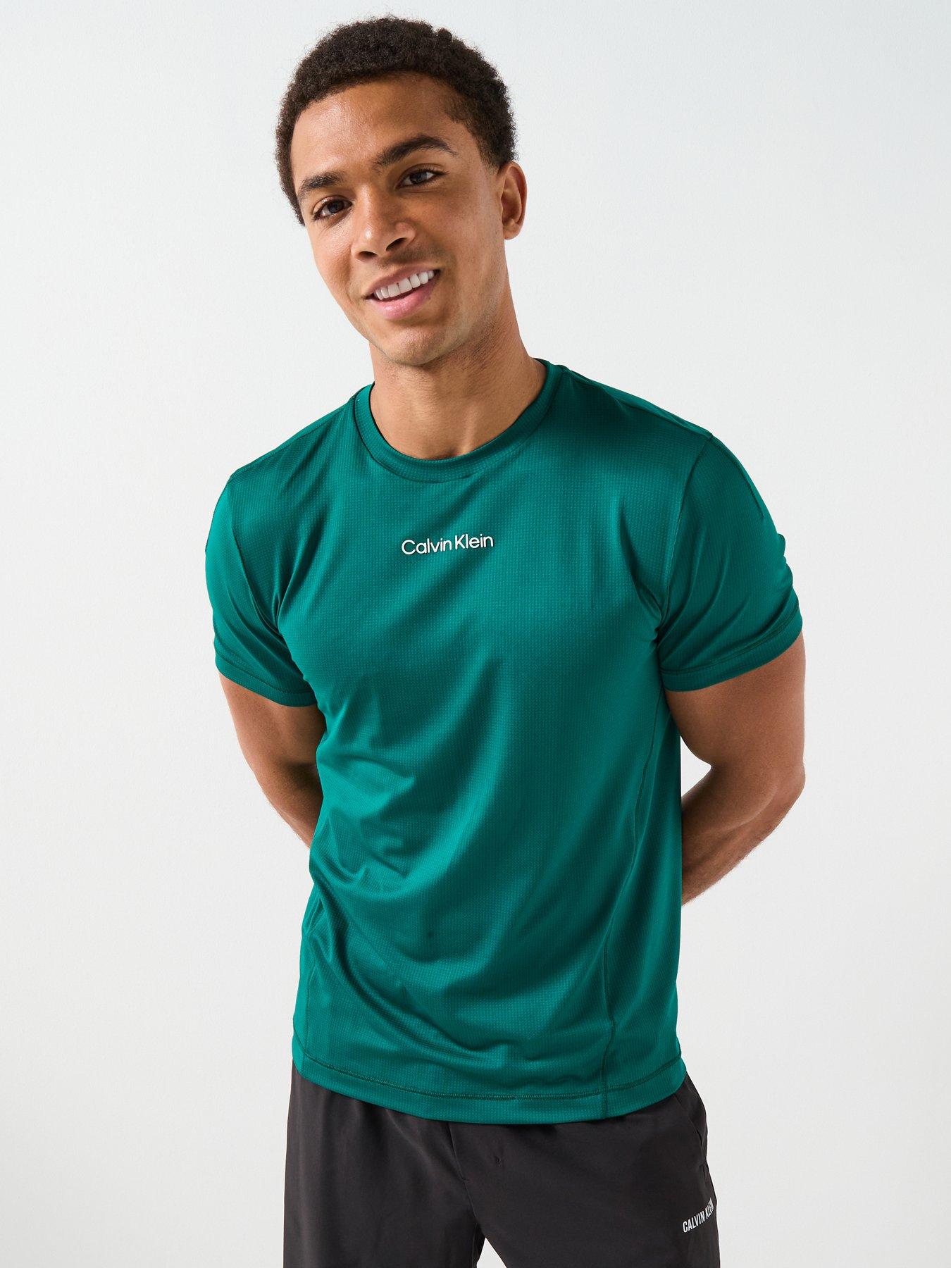 Calvin Klein Sport Ck Icon Short Sleeve Performance T-Shirt - Green