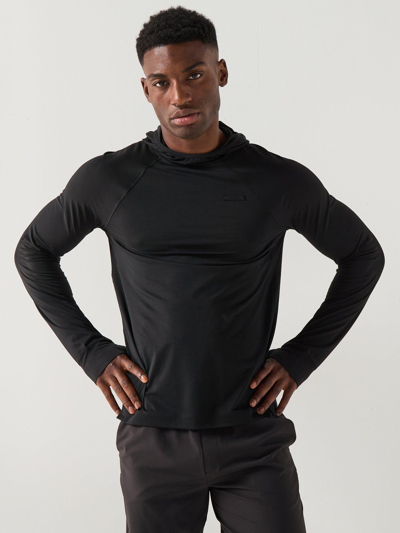 Calvin Klein Sport Ck Commuter Performance Long Sleeve Top - Black