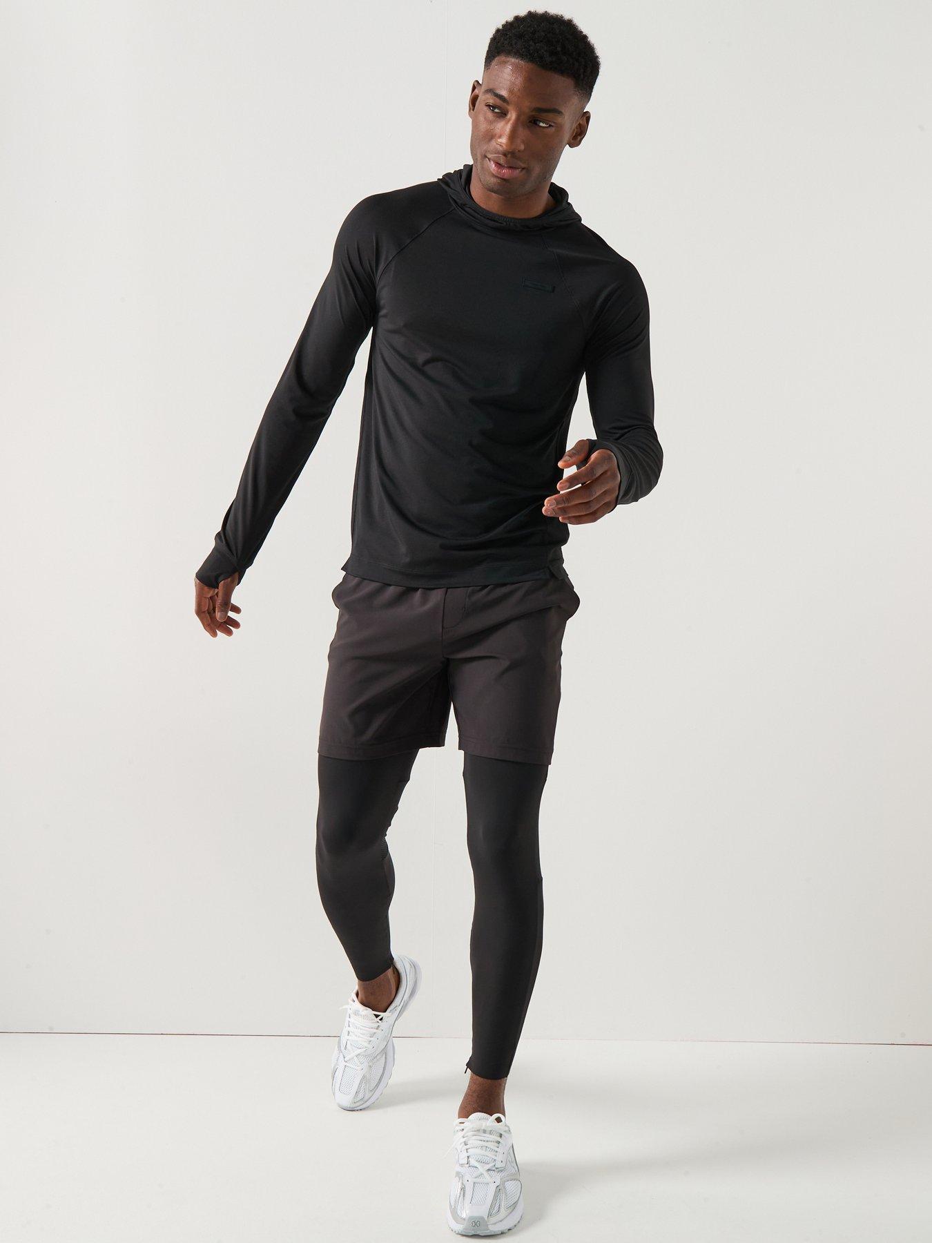 Image 3 of 6 of Calvin Klein Sport Ck Commuter Performance Long Sleeve Top - Black
