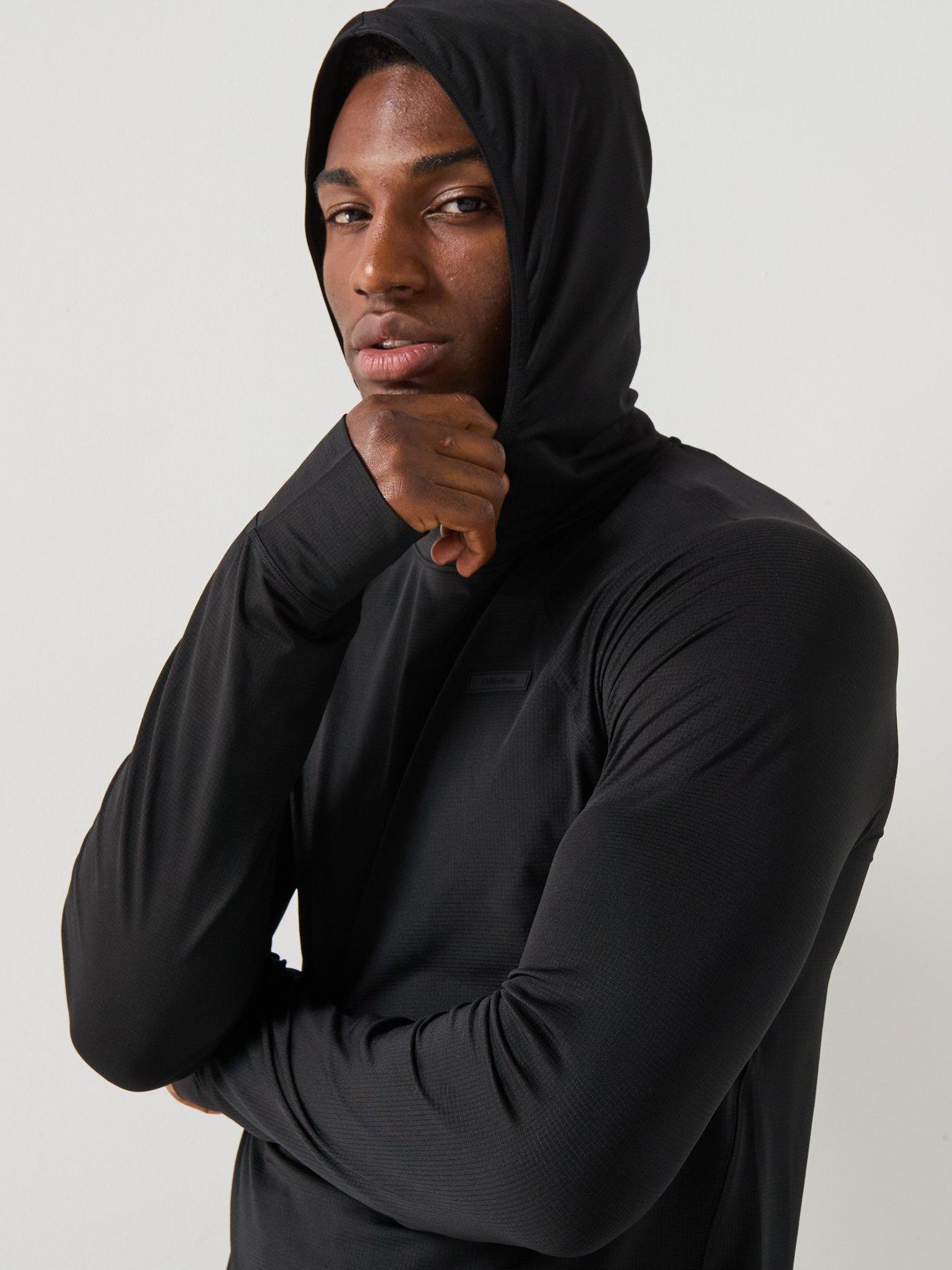 Image 5 of 6 of Calvin Klein Sport Ck Commuter Performance Long Sleeve Top - Black