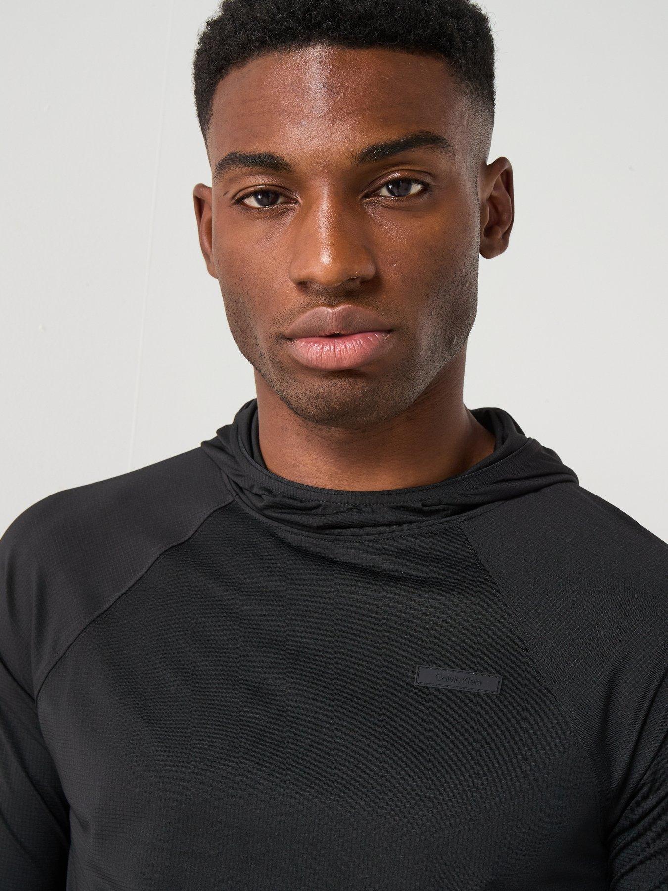 Image 6 of 6 of Calvin Klein Sport Ck Commuter Performance Long Sleeve Top - Black