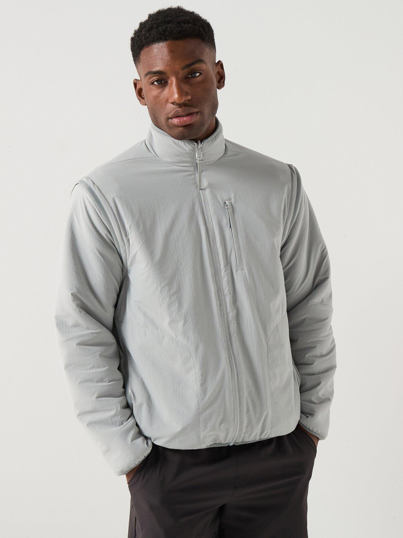 Calvin Klein Sport Ck Tech Reversible Sherpa Jacket - Grey