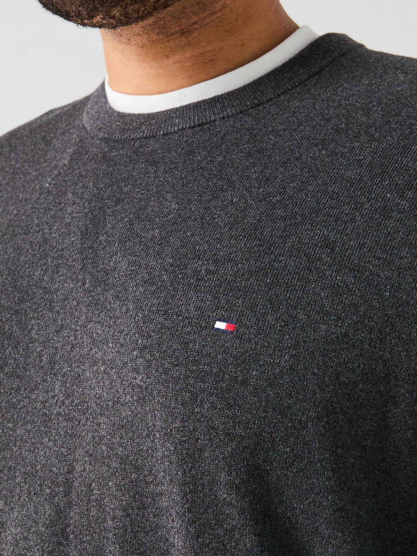 tommy-hilfiger-big-amp-tall-cotton-crew-neck-knitted-jumper-greydetail