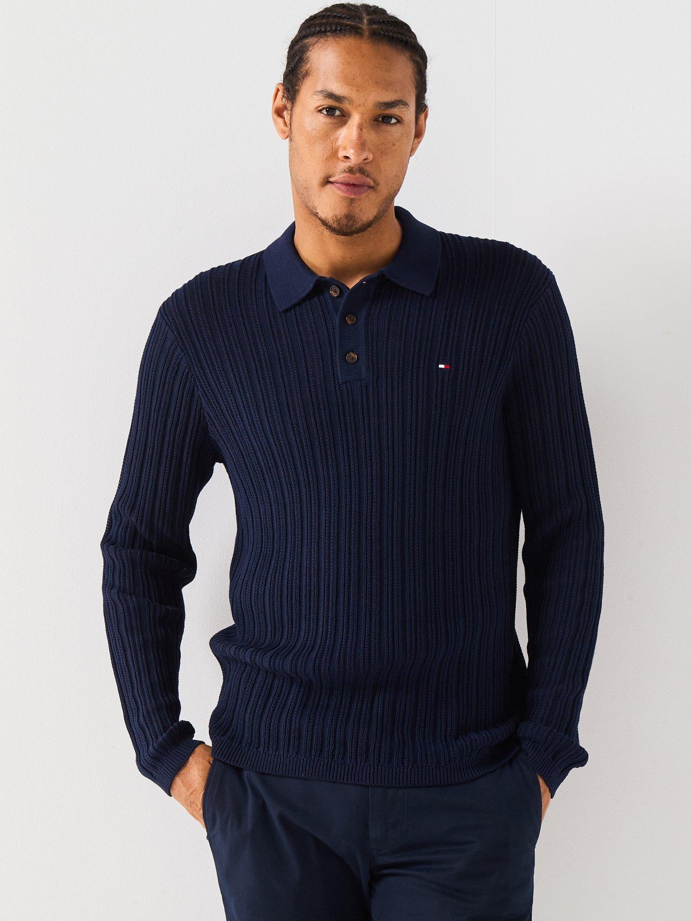 tommy-hilfiger-elevated-structure-knitted-polo-shirt-navy