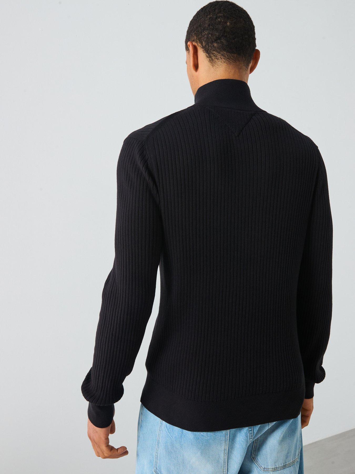 tommy-hilfiger-pima-cotton-cash-structure-14-zip-knitted-jumper-blackstillFront