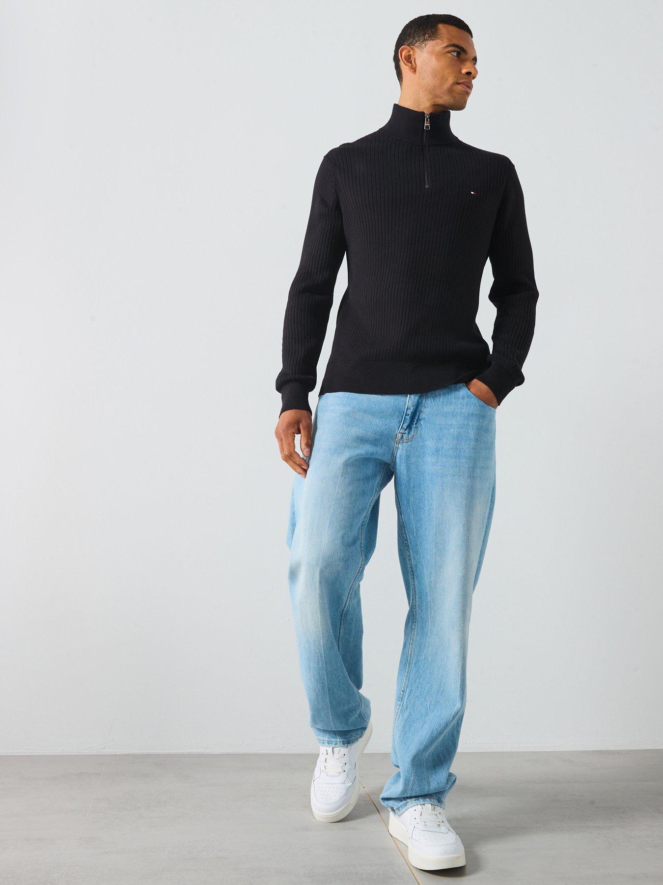 tommy-hilfiger-pima-cotton-cash-structure-14-zip-knitted-jumper-blackback