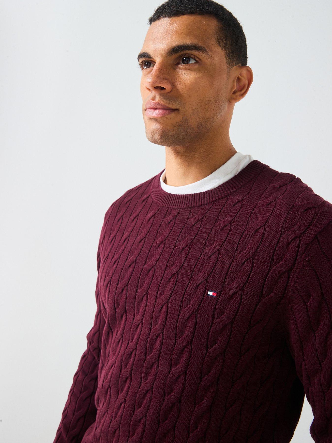 tommy-hilfiger-classic-cotton-cable-crew-neck-knitted-jumper-dark-reddetail