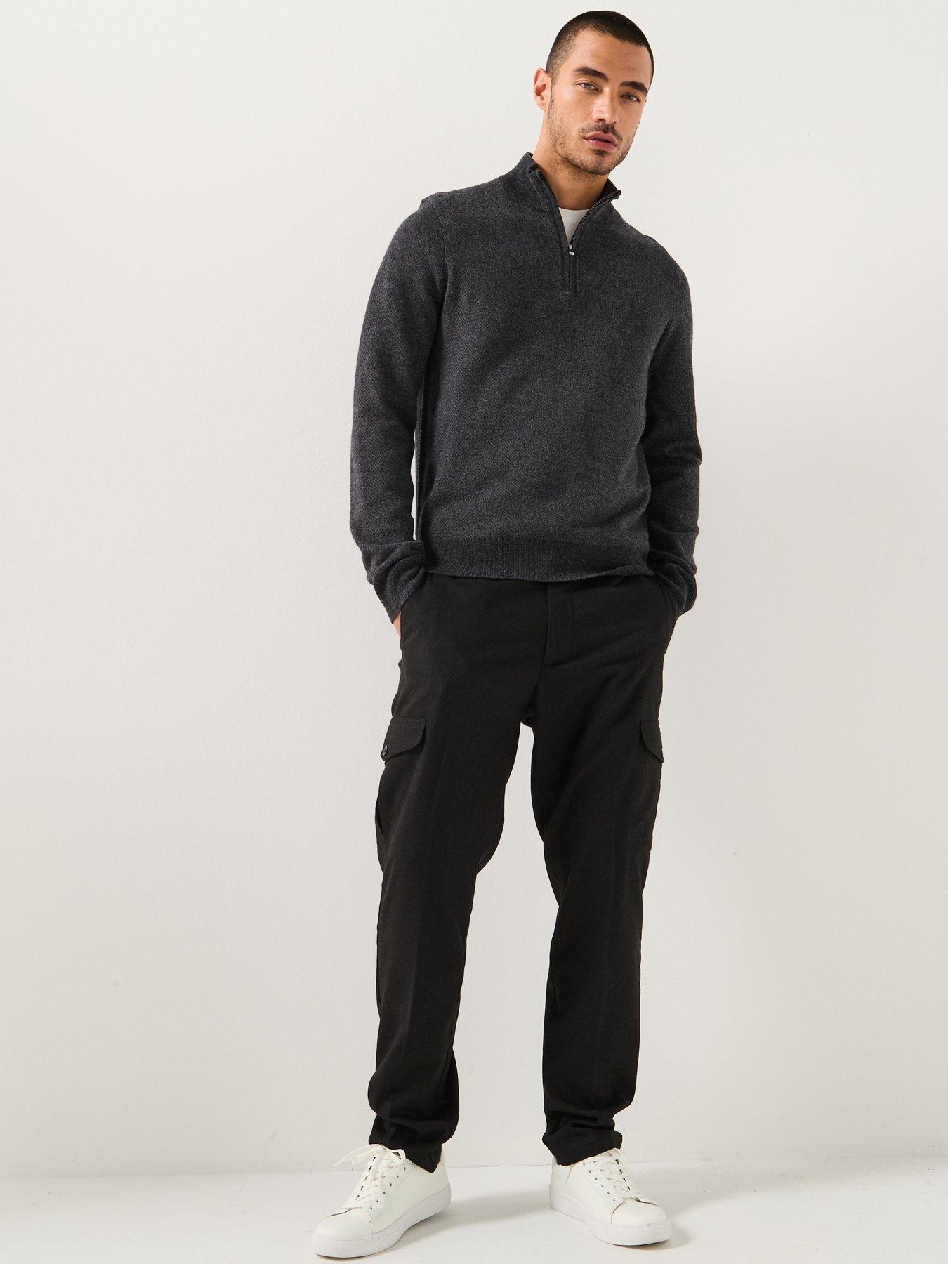 boss-h-hettore-regular-fit-herringbone-14-zip-knitted-jumper-blackback