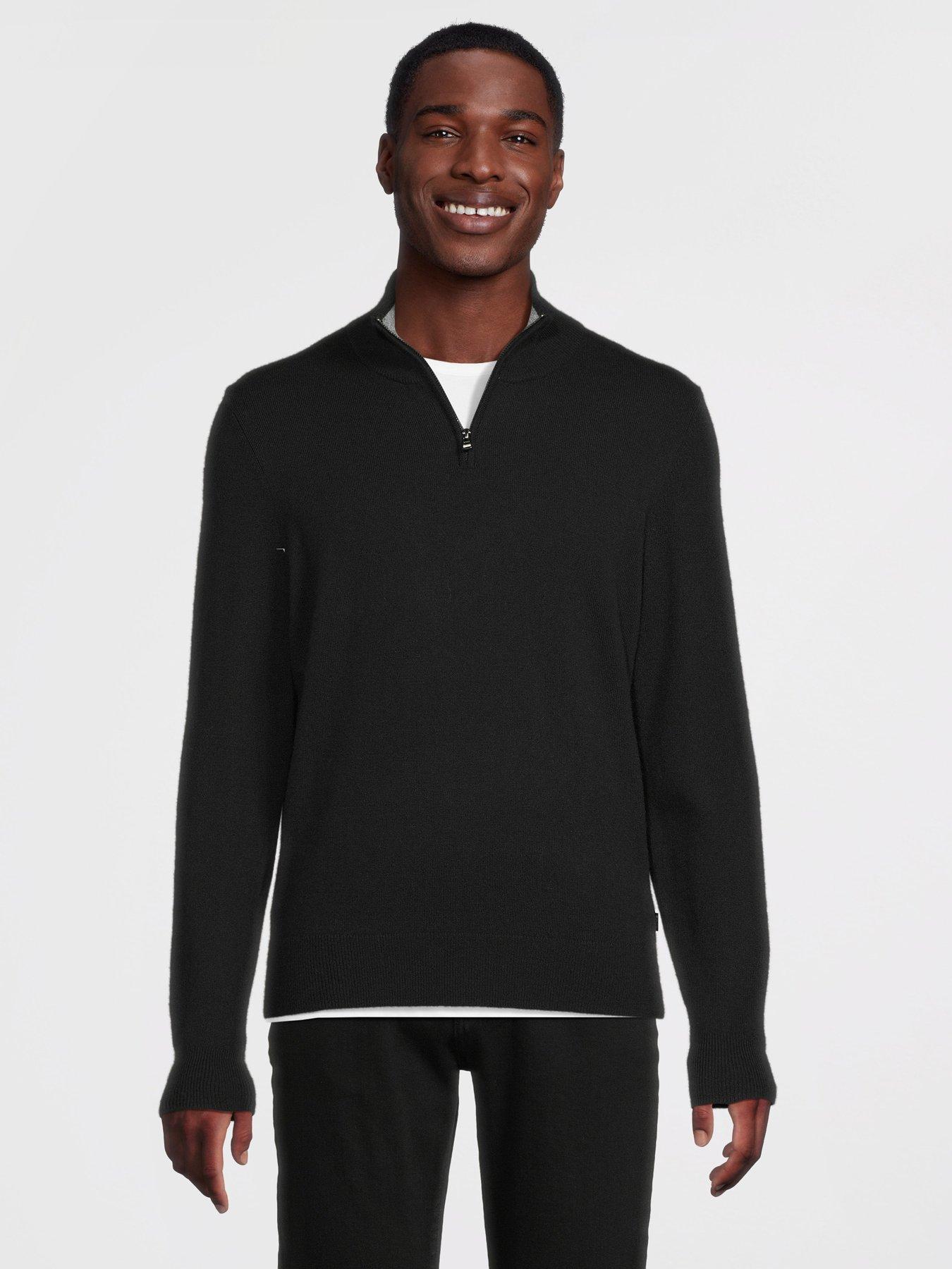 boss-h-hemarlo-regular-fit-14-zip-knitted-jumper-black
