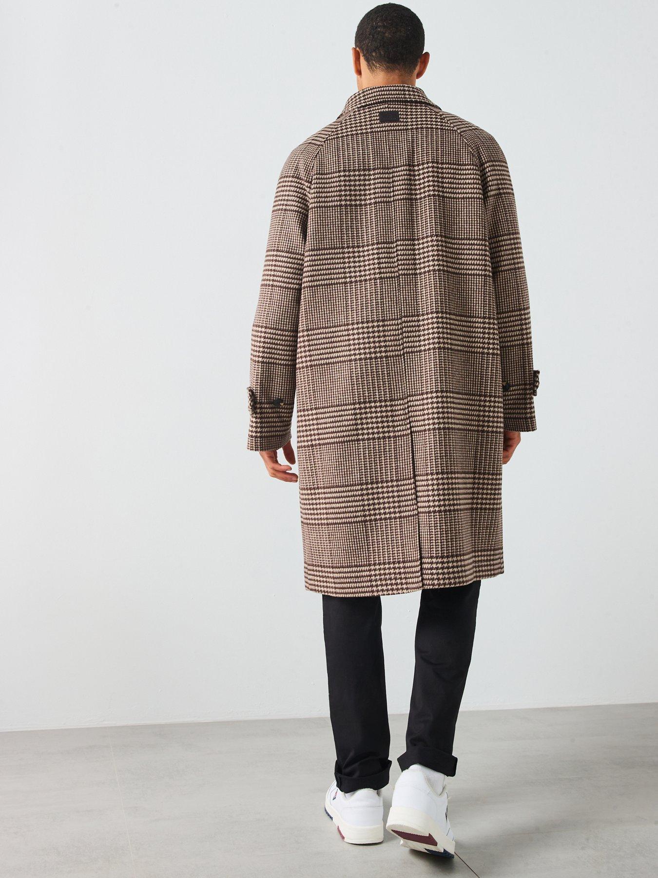 tommy-hilfiger-wool-check-overcoat-brownstillFront