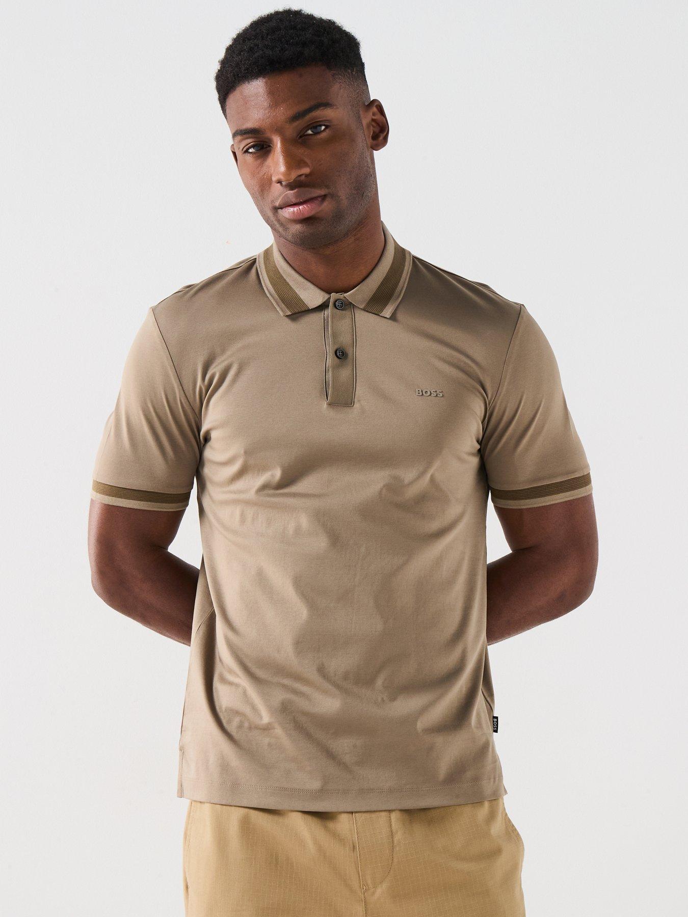 boss-slim-fit-contrast-collar-polo-shirt-brown