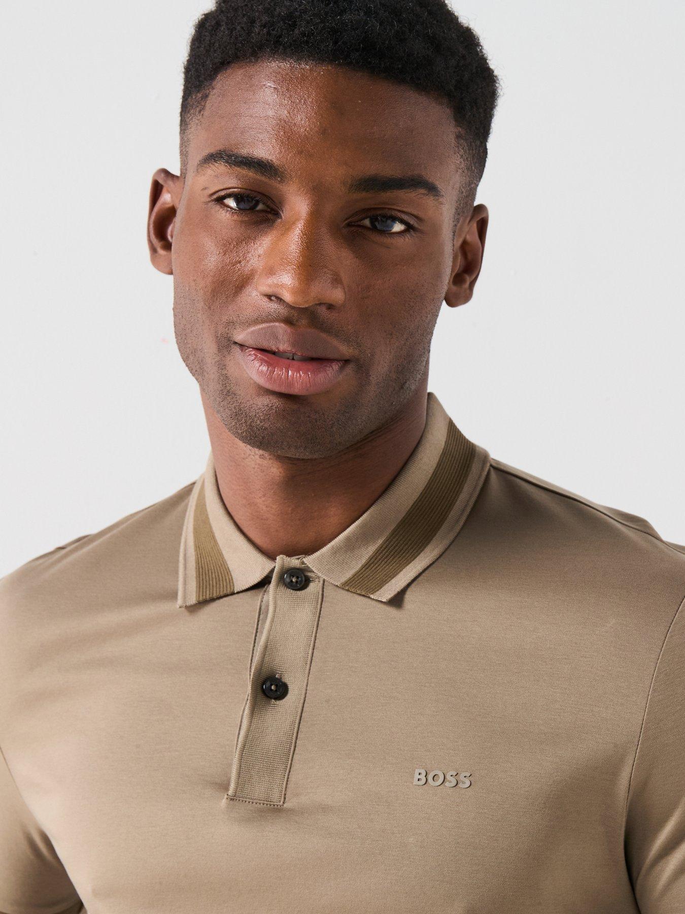 boss-slim-fit-contrast-collar-polo-shirt-brownoutfit