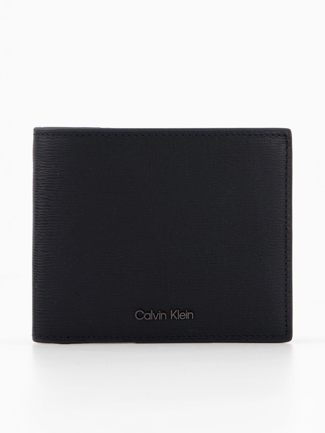 Image 1 of 4 of Calvin Klein Saffiano Billfold Wallet - Black