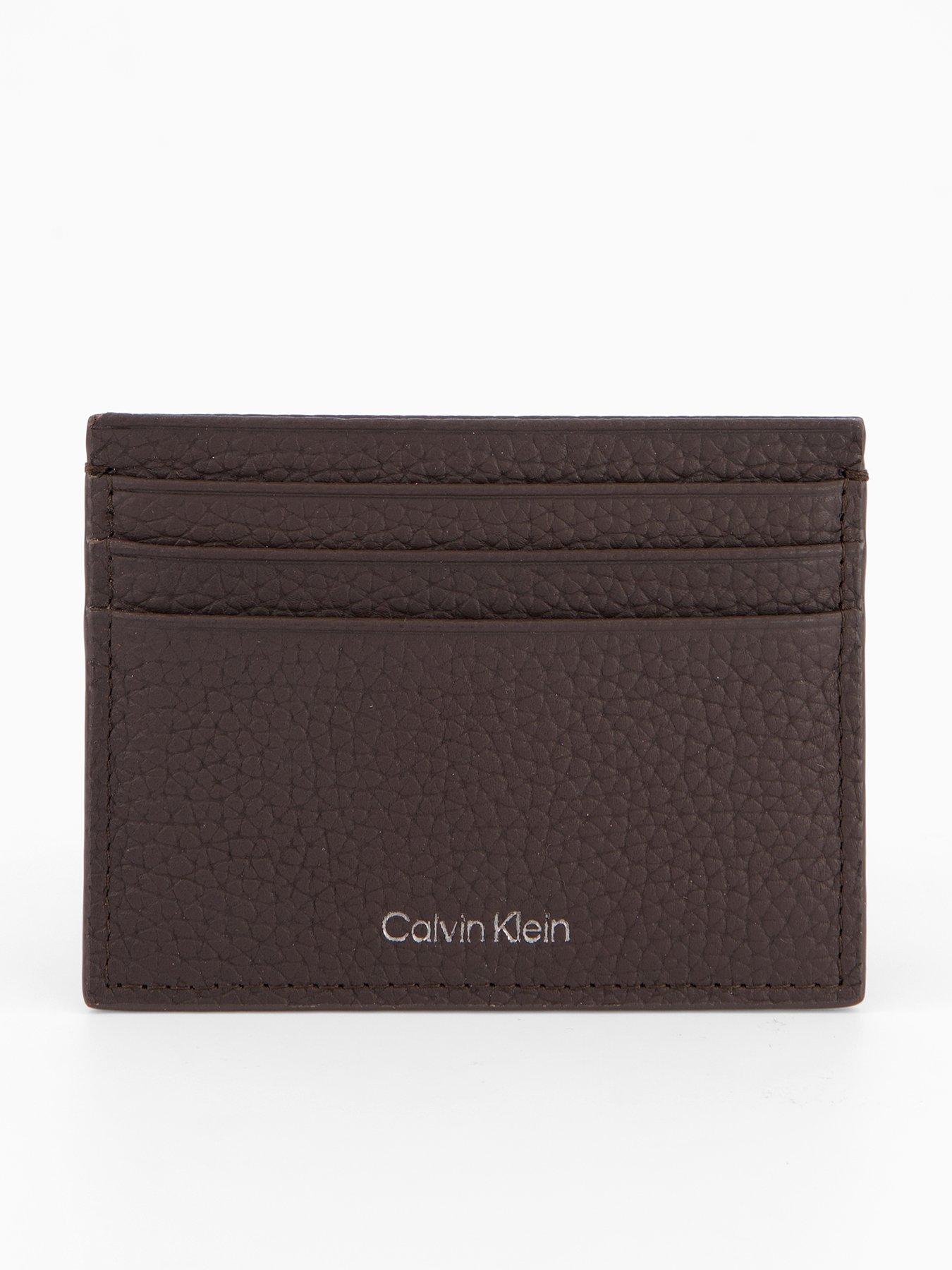 calvin-klein-foil-embossed-card-holder-brown