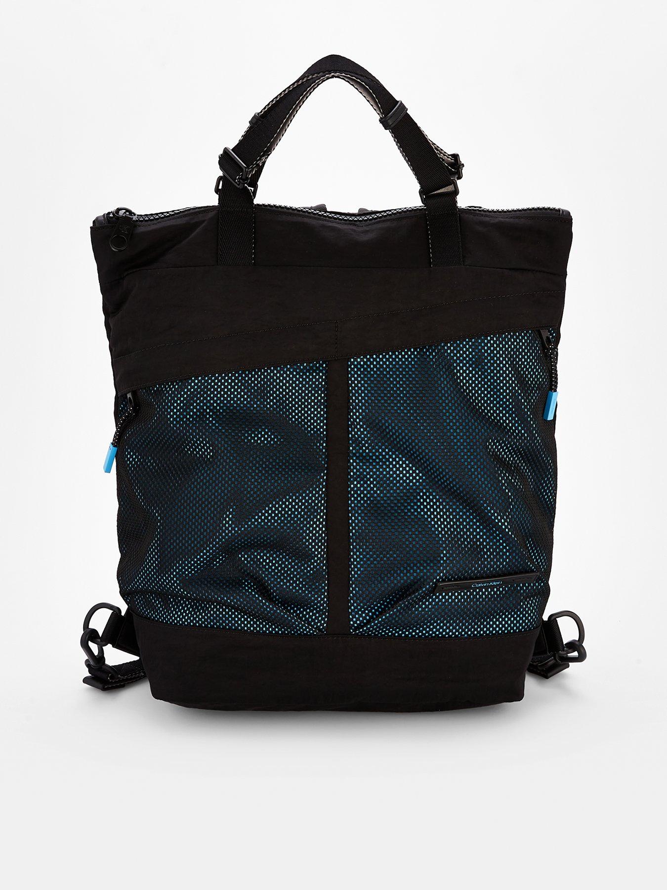 Calvin Klein Mesh Convertible Helmet Backpack - Black