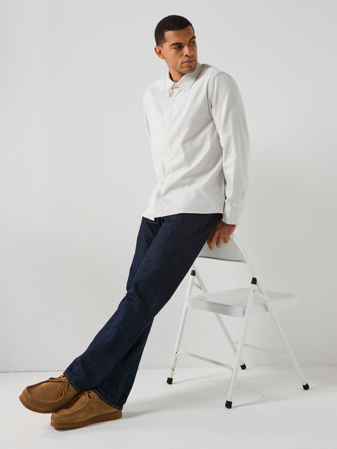 calvin-klein-long-sleeve-melange-flannel-easy-fit-shirt-bluedetail