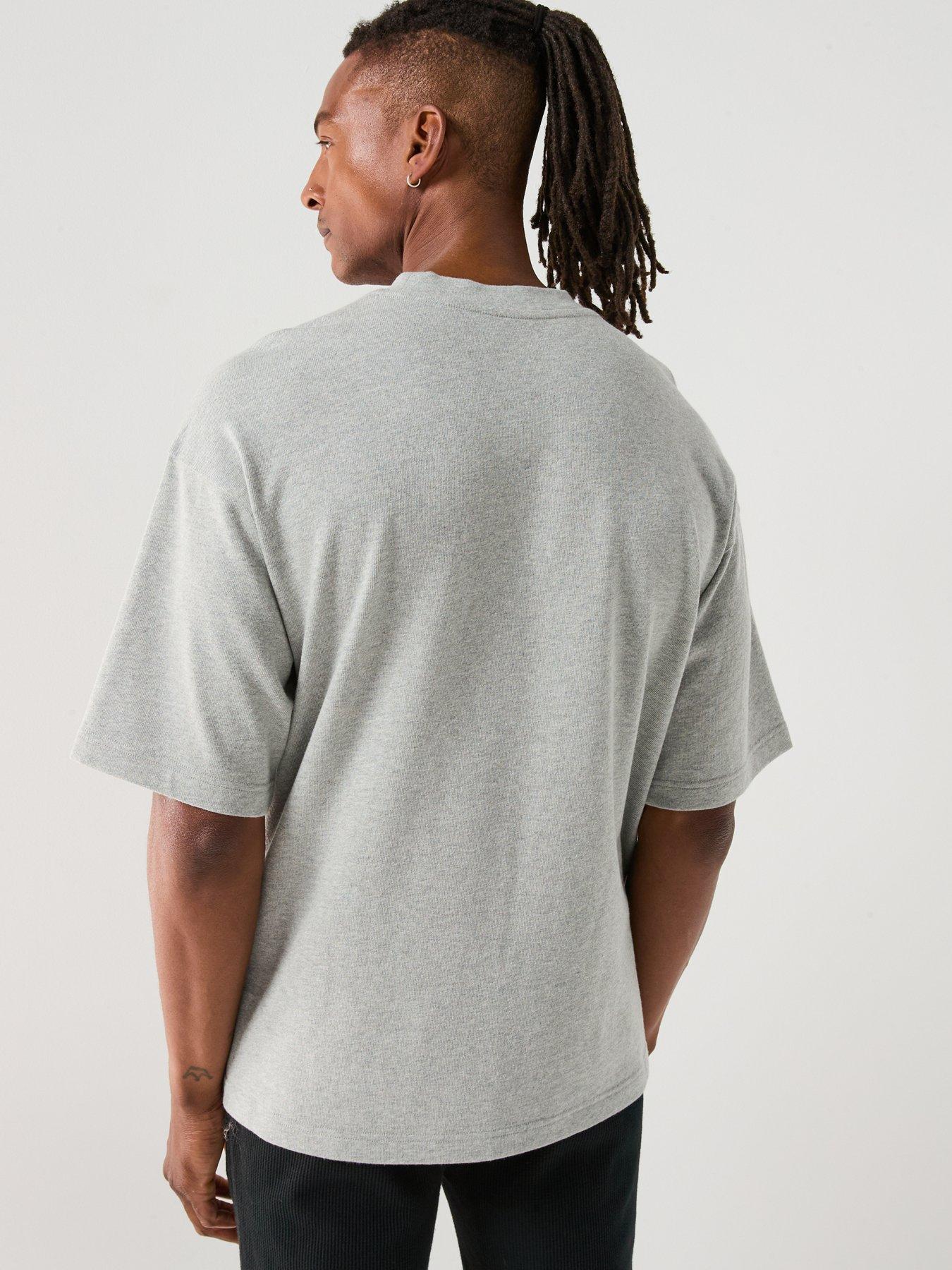 calvin-klein-loungewear-central-logo-t-shirt-greystillFront
