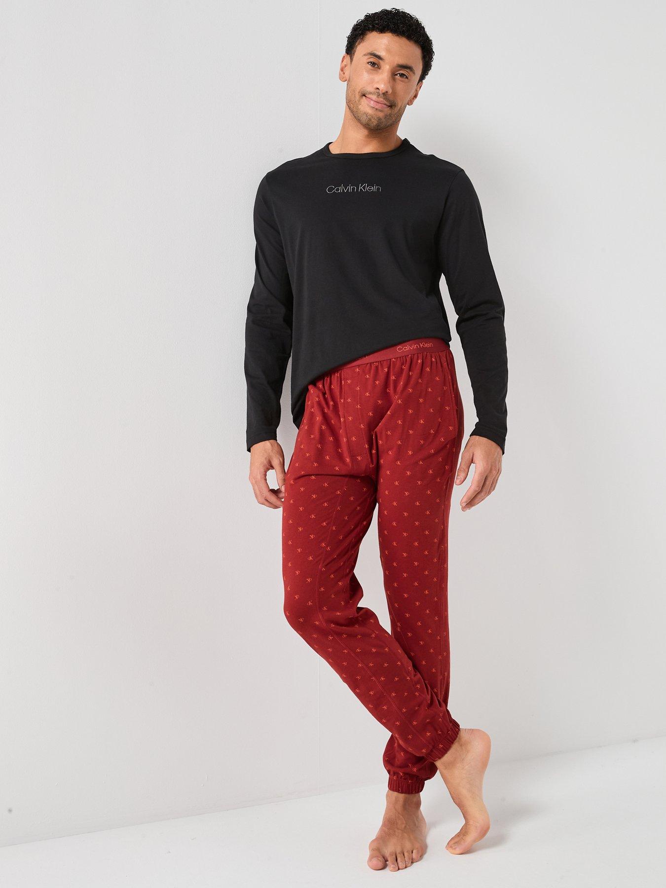 calvin-klein-loungewear-long-sleeve-pyjama-set-red