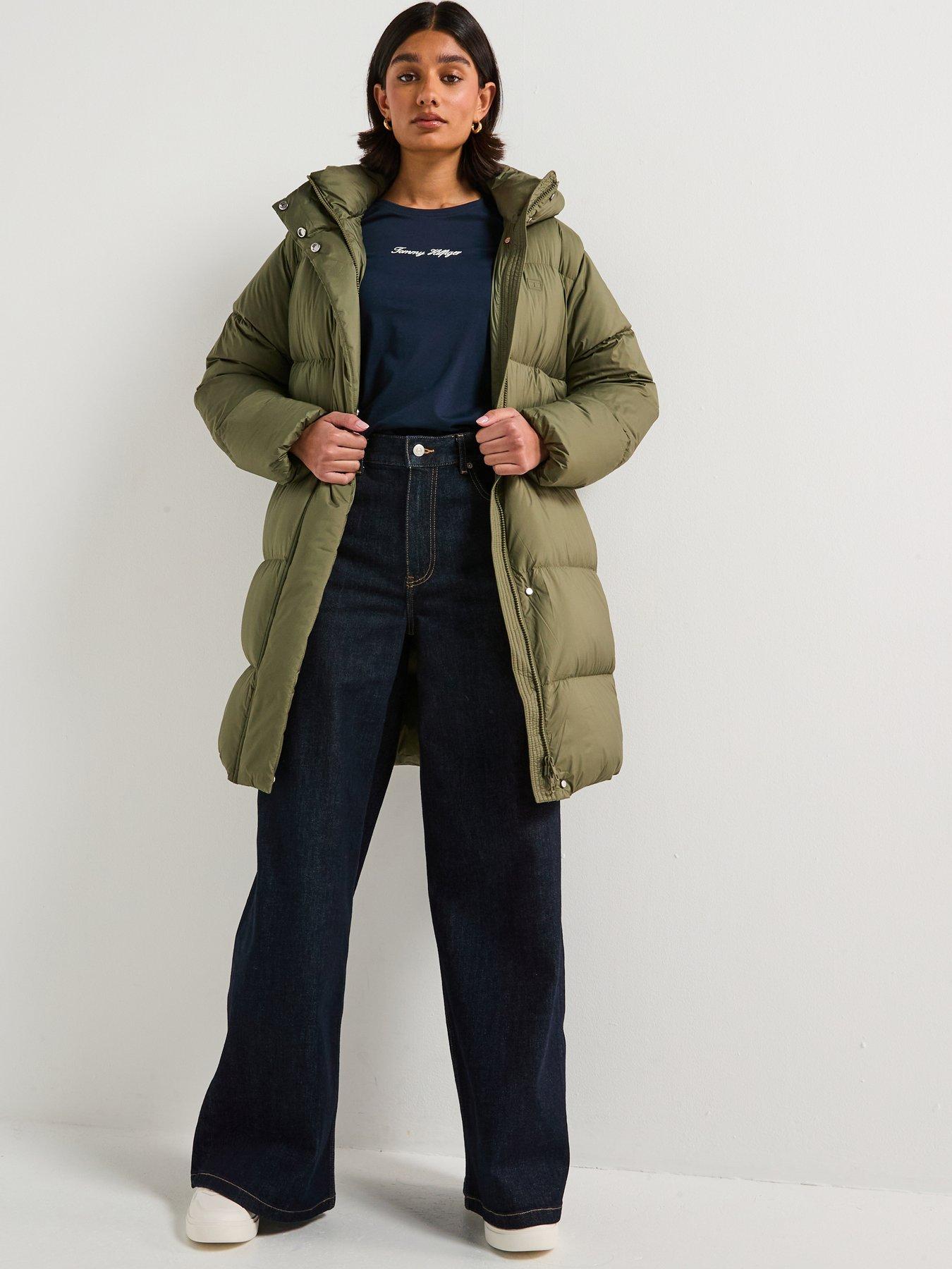 tommy-hilfiger-padded-mid-length-down-coat-green