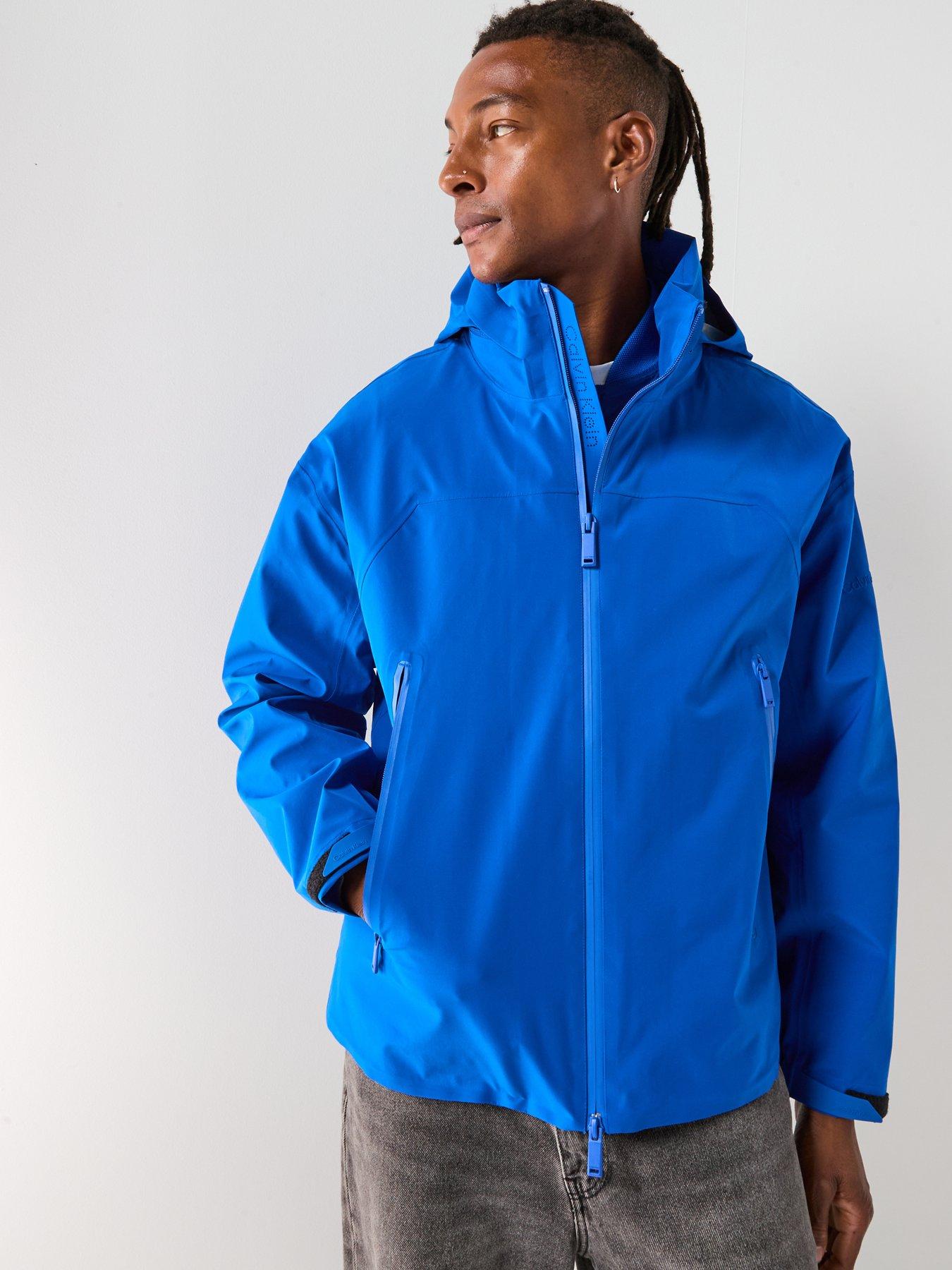 Image 6 of 6 of Calvin Klein 3 In 1 Stand Collar Tech Jacket - Bright Blue