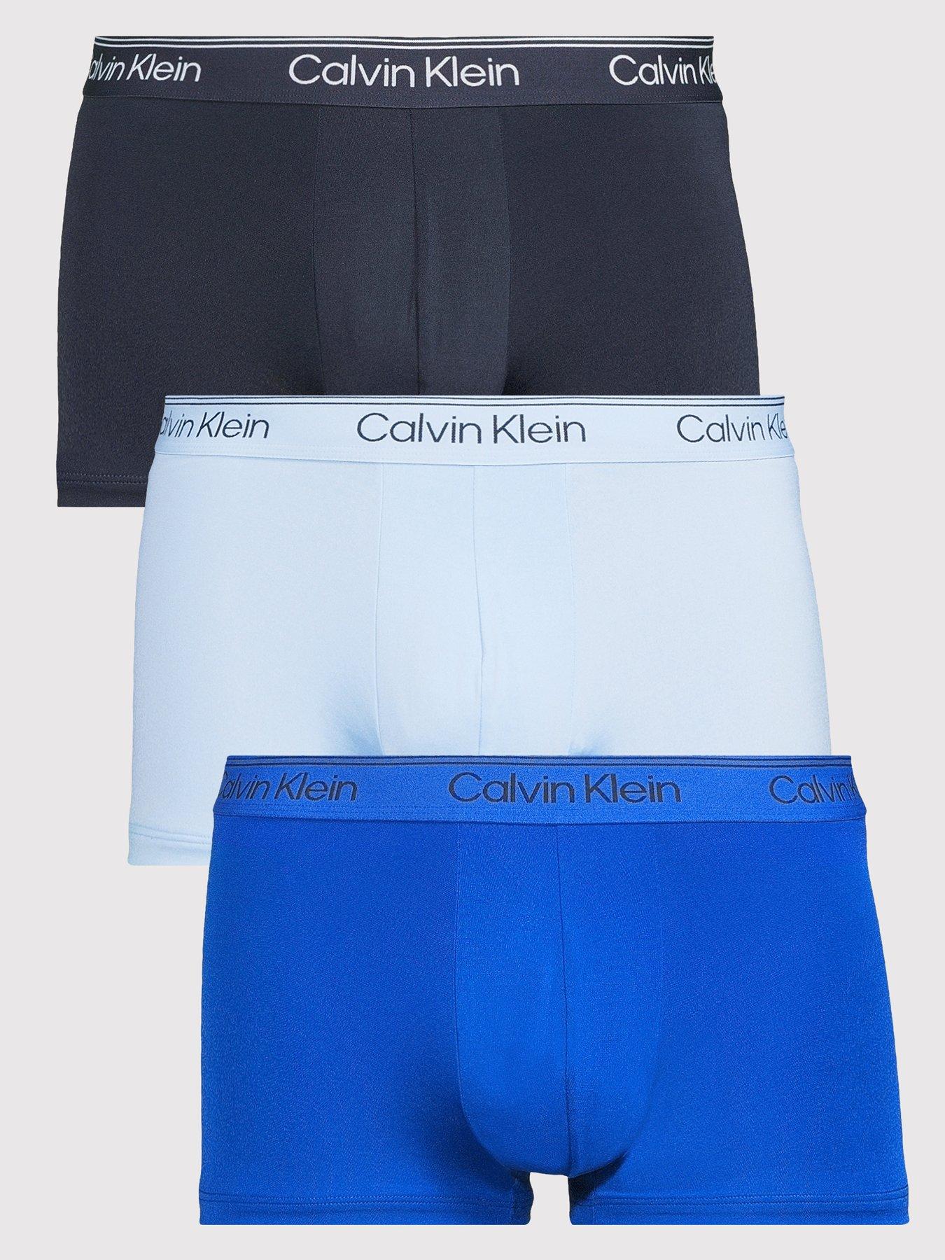 calvin-klein-underwear-3-pack-microfibre-low-rise-trunks-blue