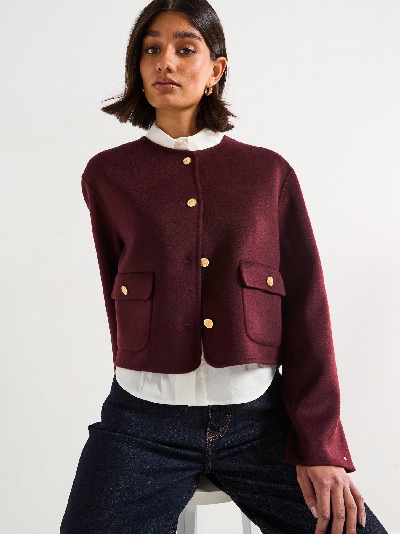 Tommy Hilfiger Wool Tailored Jacket - Red