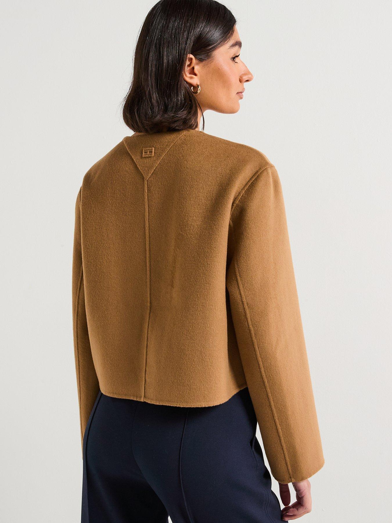 Image 2 of 6 of Tommy Hilfiger Wool Tailored Jacket&nbsp;- Brown