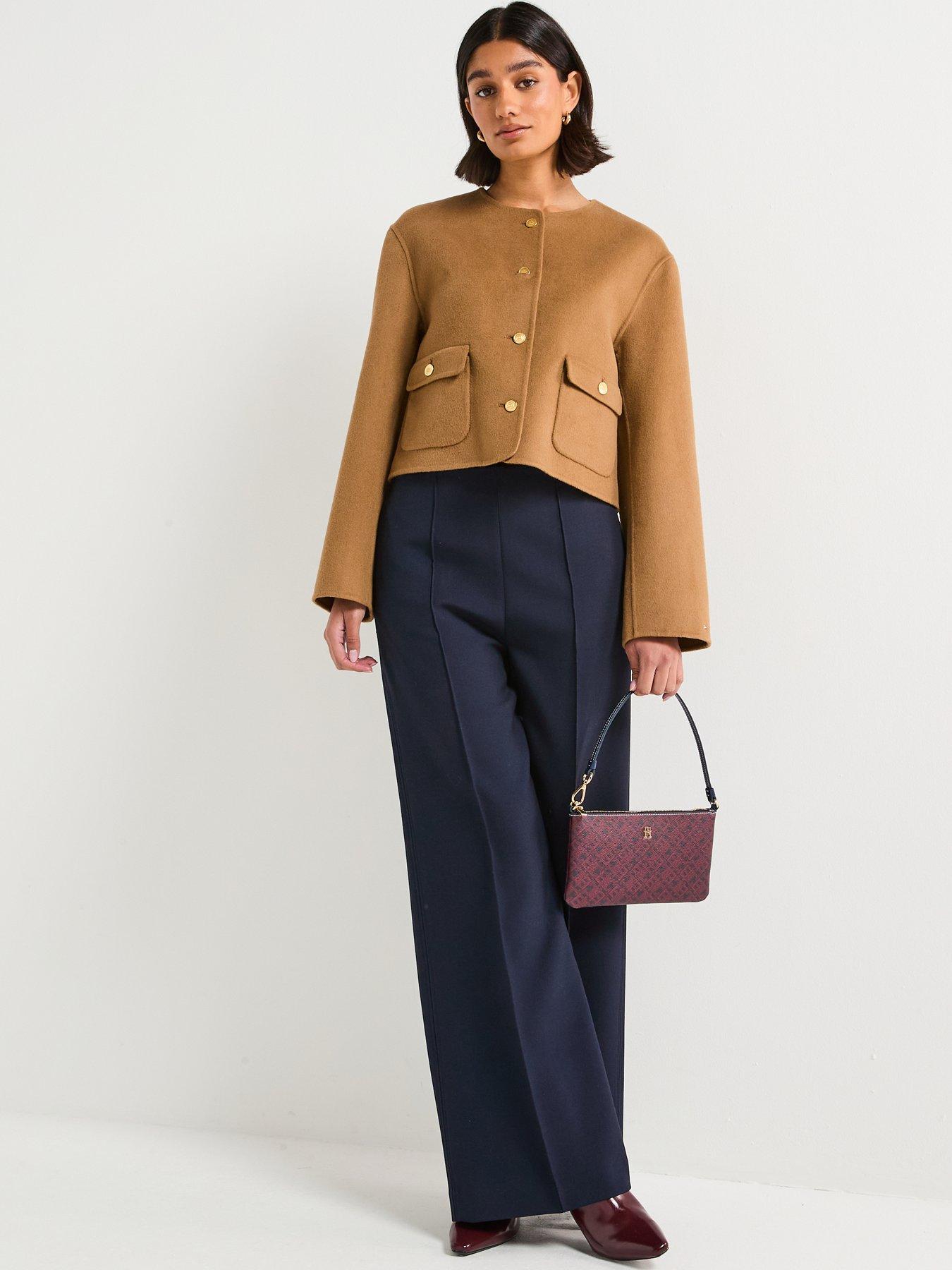 Image 3 of 6 of Tommy Hilfiger Wool Tailored Jacket&nbsp;- Brown