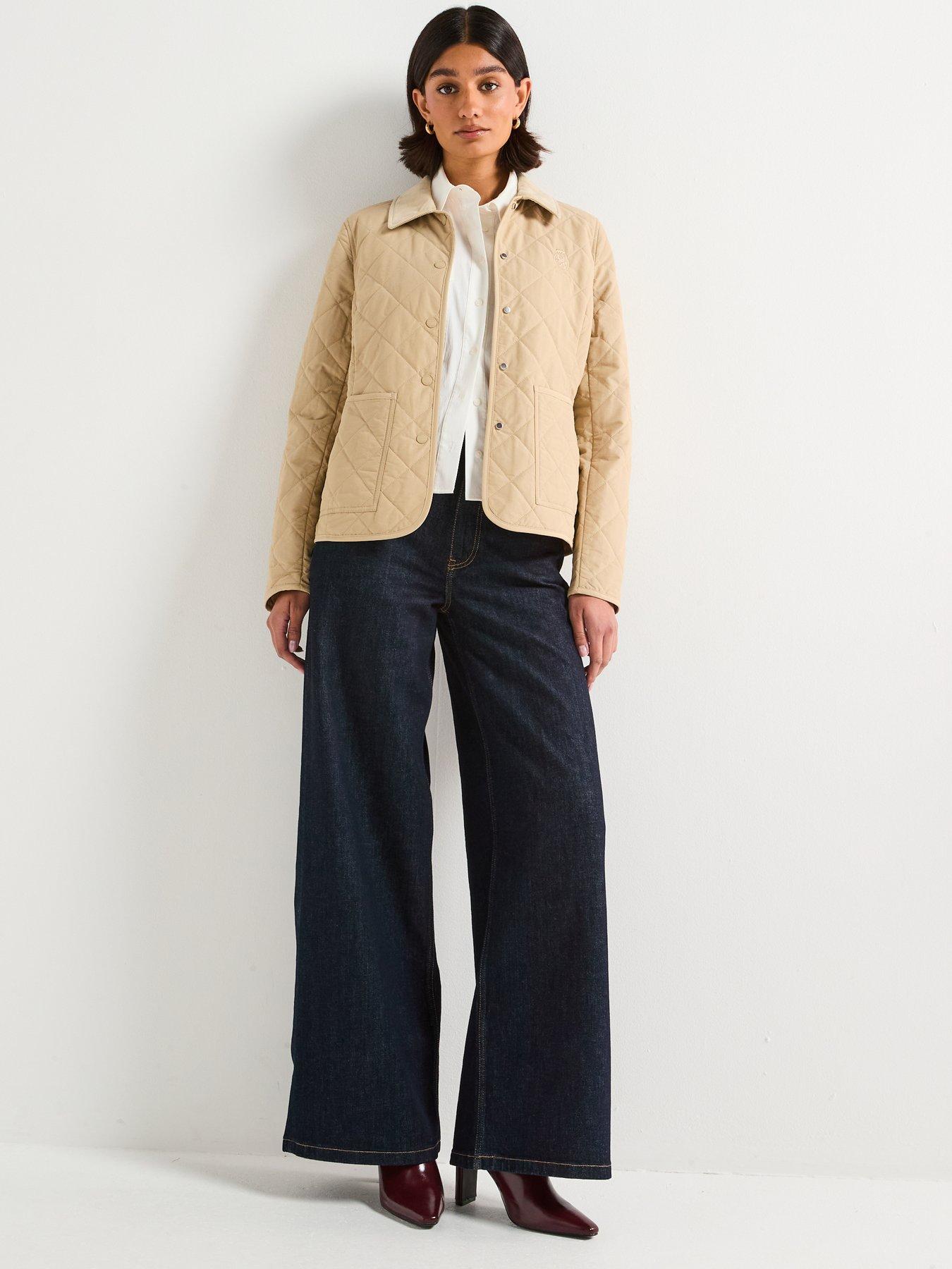 Image 3 of 6 of Tommy Hilfiger Padded Quilted Slim Coat - Beige