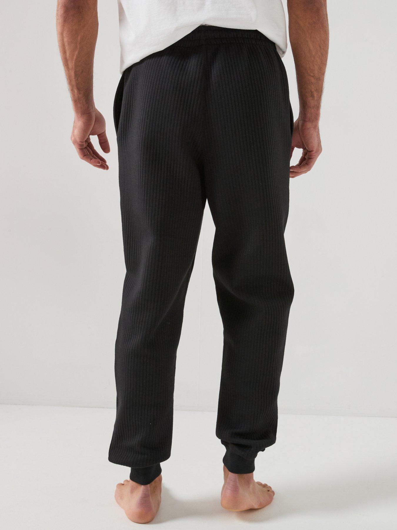 calvin-klein-loungewear-quilted-texture-bottoms-blackstillFront