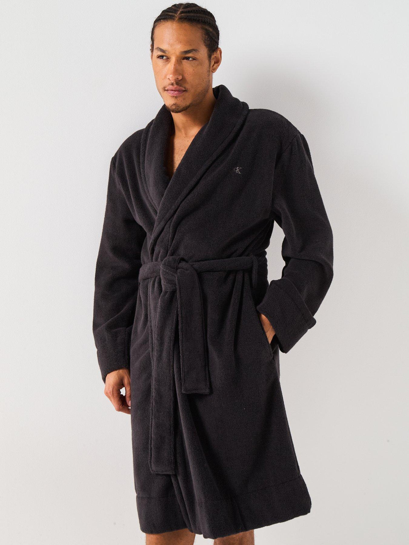 Calvin Klein Loungewear Icon Terry Robe - Black