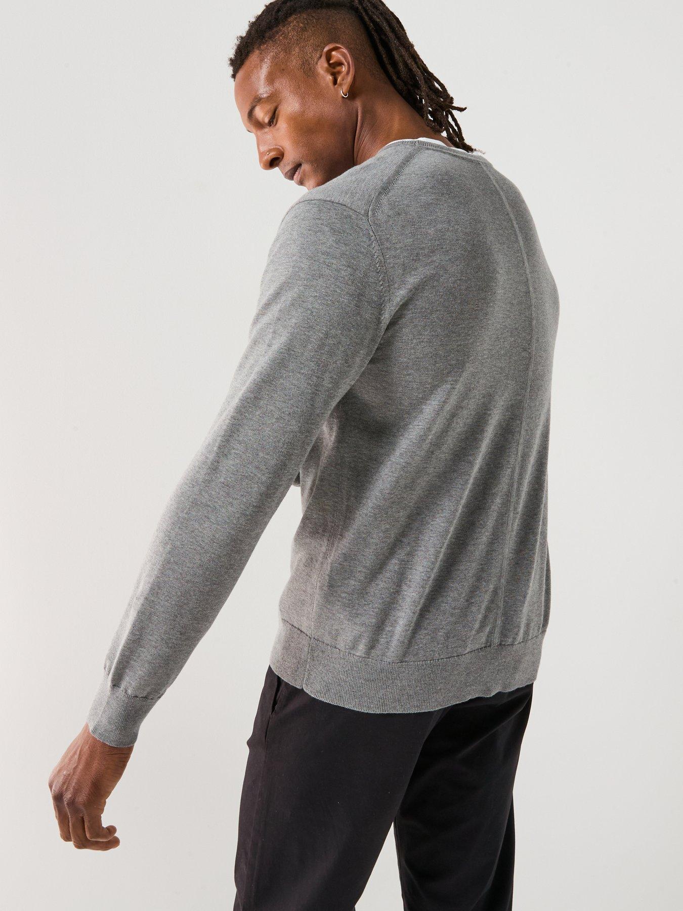 calvin-klein-supima-cotton-crew-neck-knitted-jumper-greystillFront