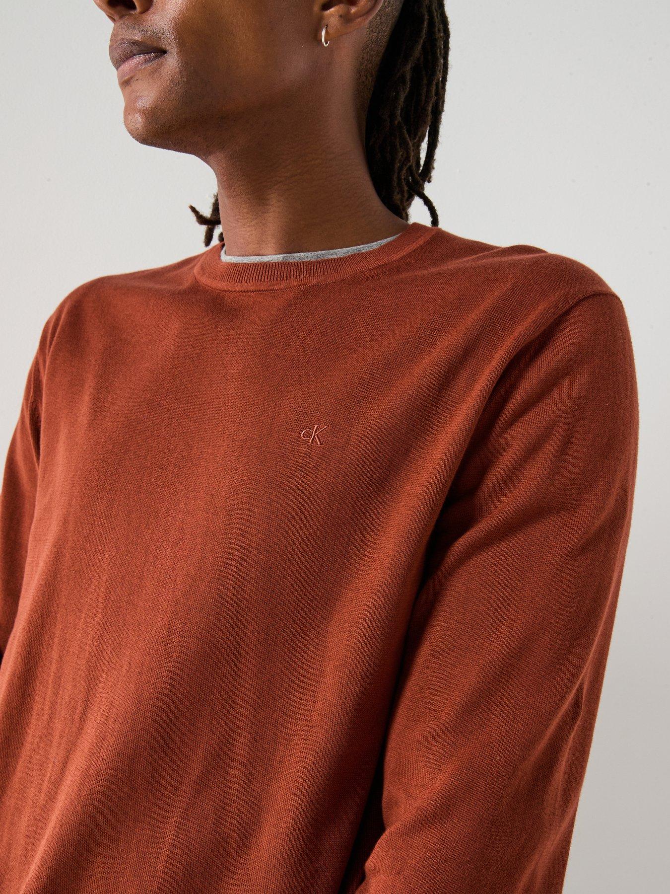 calvin-klein-supima-cotton-crew-neck-knitted-jumper-browndetail