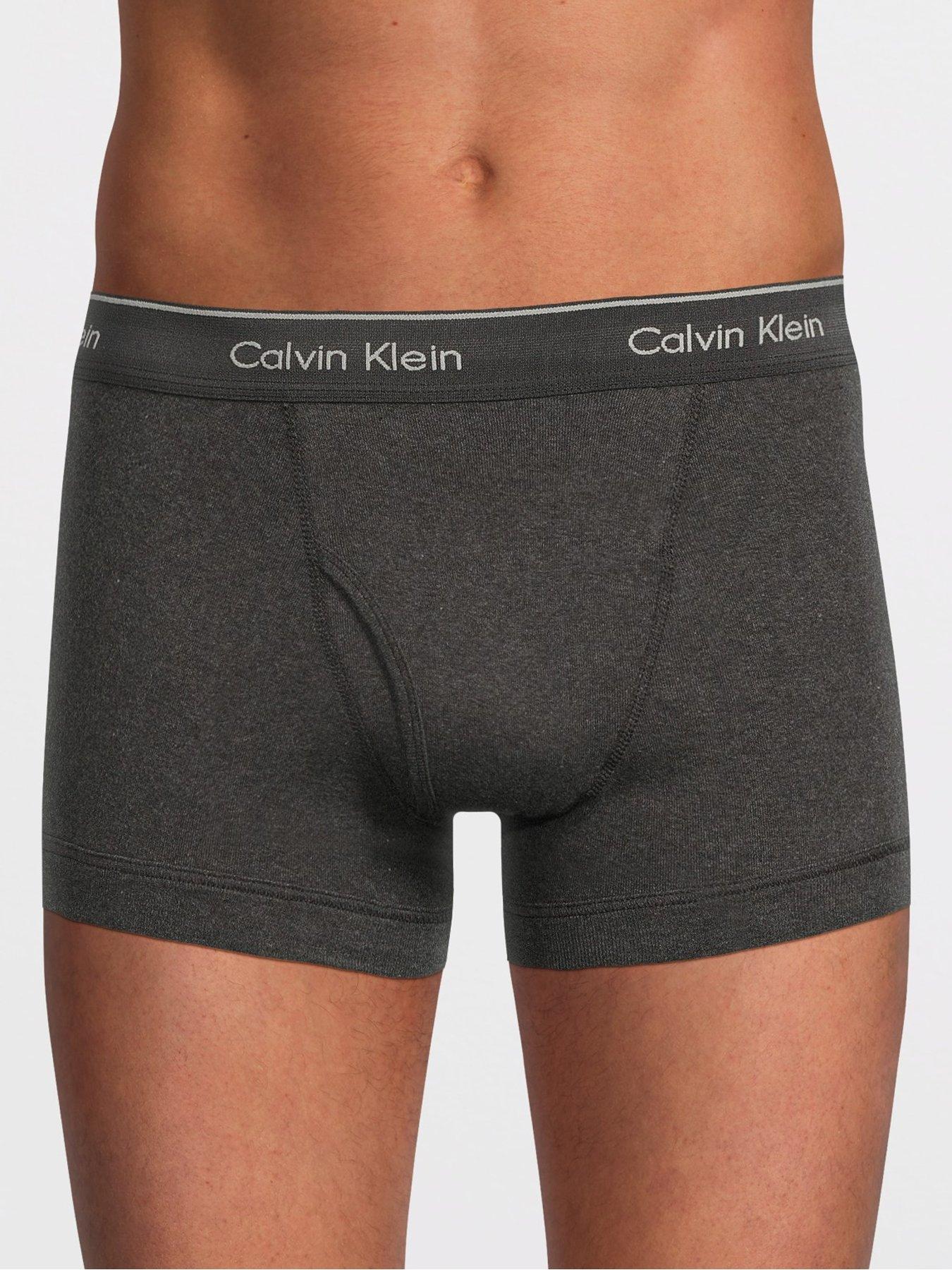 Image 2 of 3 of Calvin Klein Underwear 3 Pack Cotton Trunks - Assorted