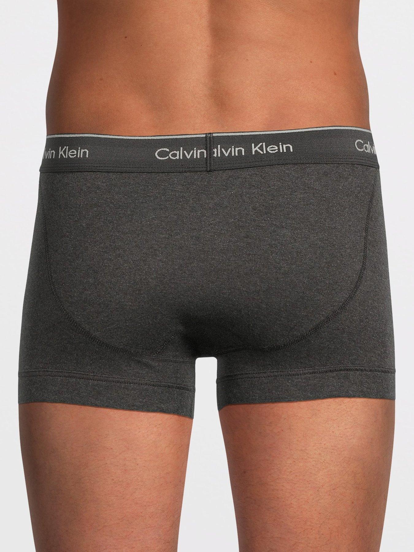 Image 3 of 3 of Calvin Klein Underwear 3 Pack Cotton Trunks - Assorted
