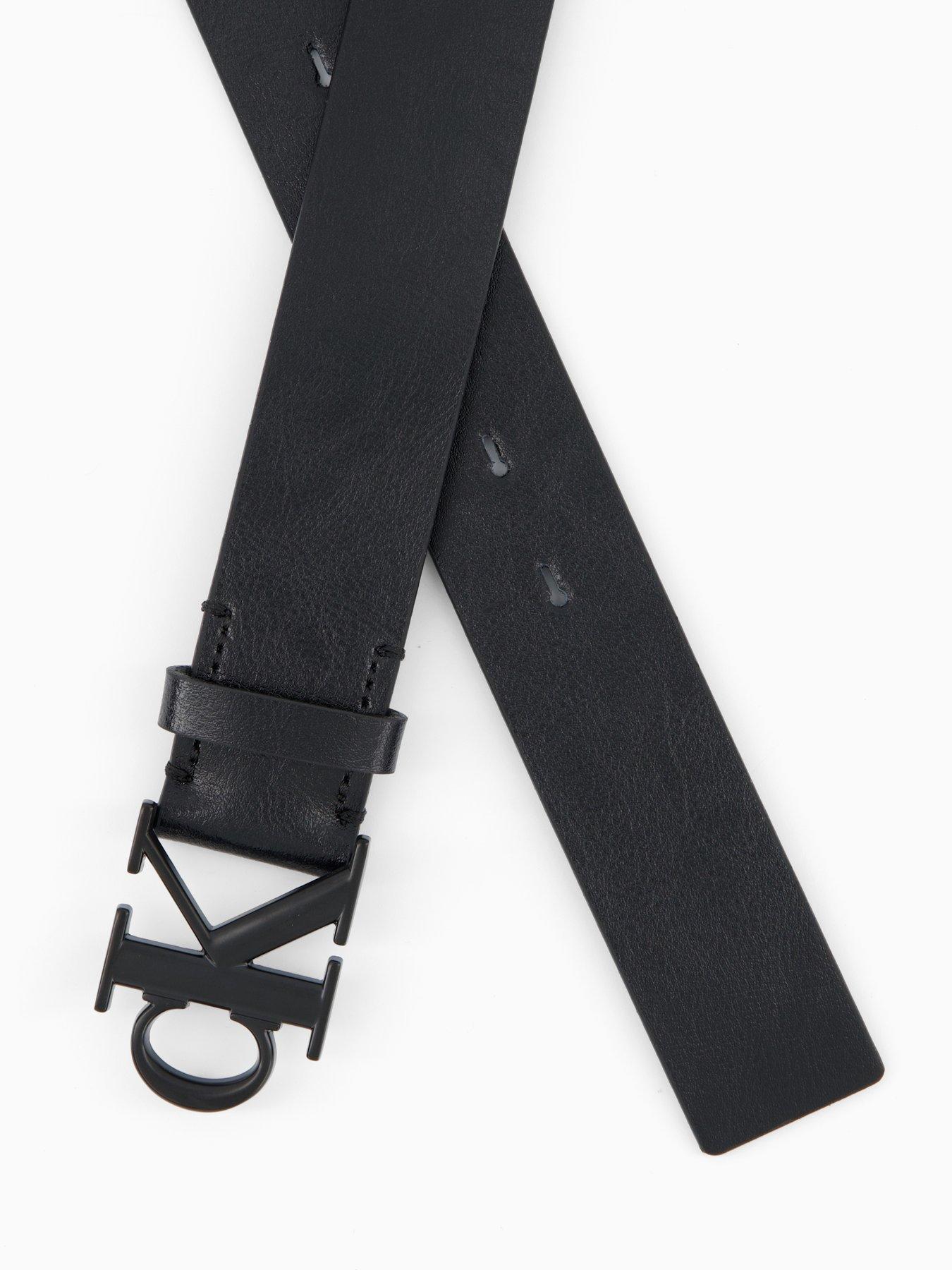 calvin-klein-monogram-buckle-leather-belt-blackdetail