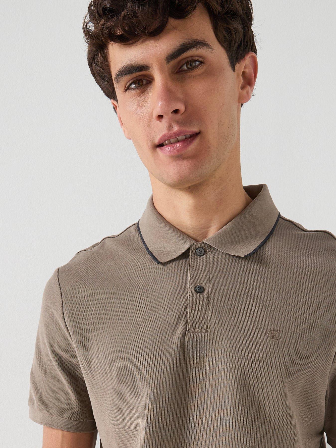 calvin-klein-refined-classic-tipped-polo-shirt-light-brownoutfit