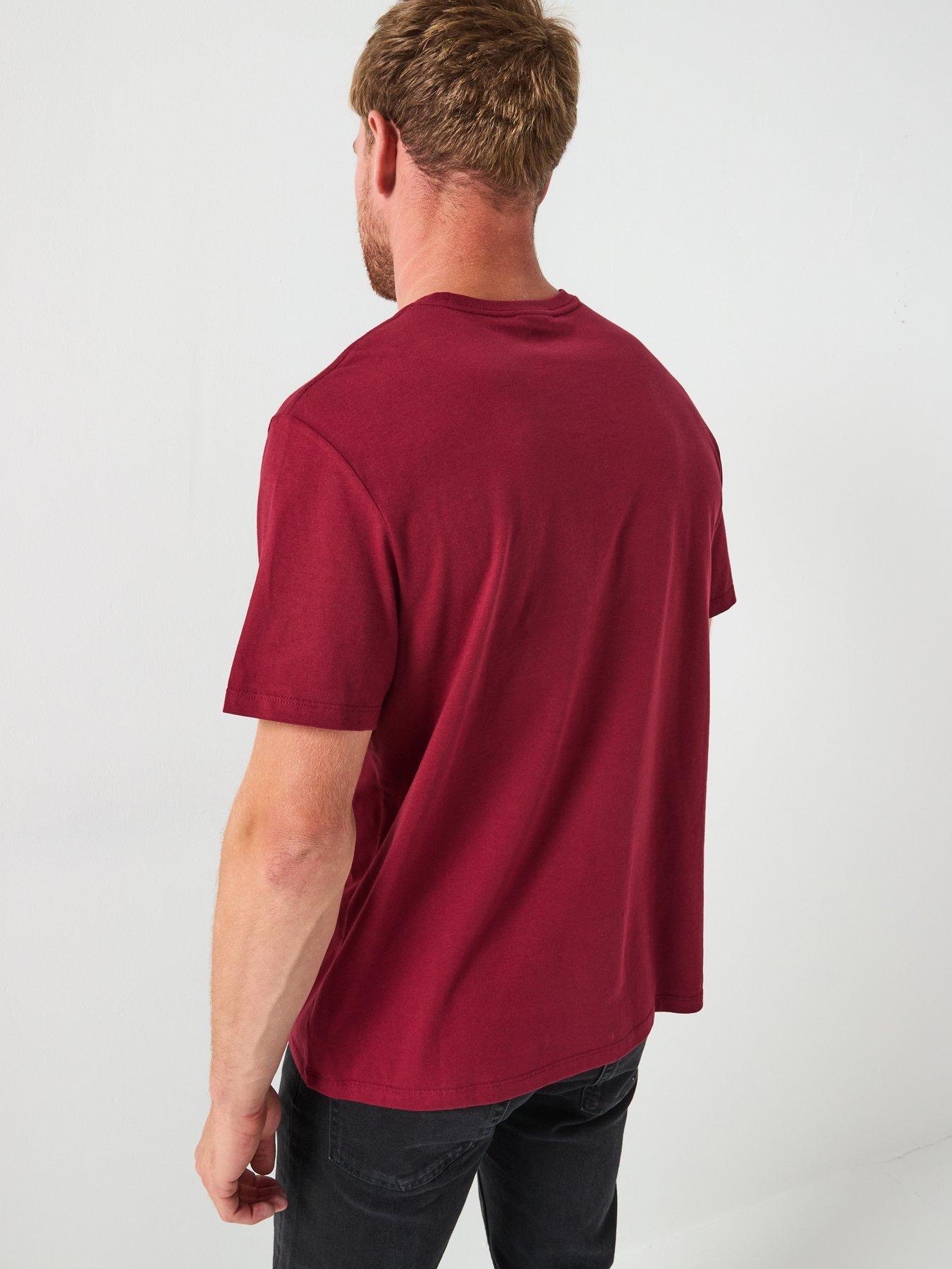 calvin-klein-cursive-graphic-logo-t-shirt-dark-redstillFront