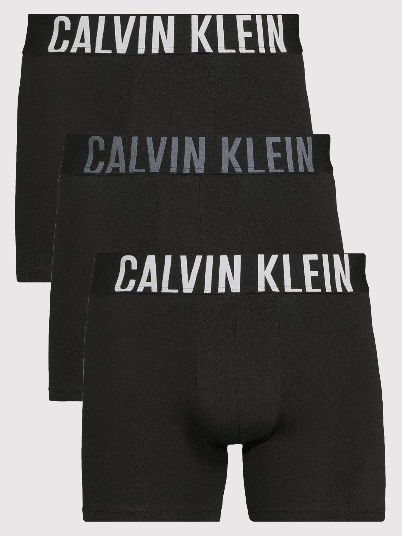 Calvin Klein Underwear 3 Pack Intense Power Cotton Boxer Brief - Black