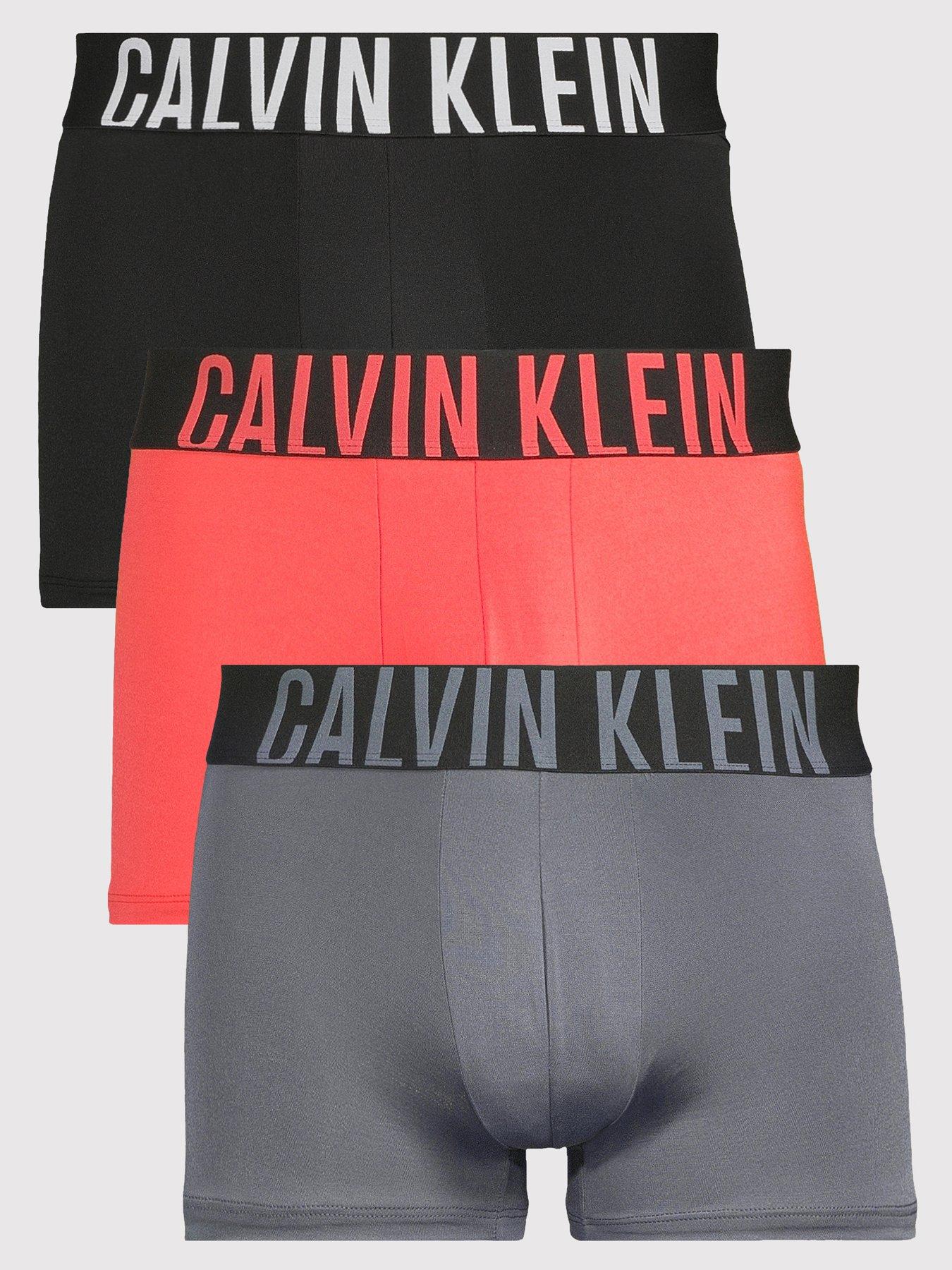 Image 1 of 3 of Calvin Klein Underwear 3 Pack Intense Power Microfibre Trunks - Assorted