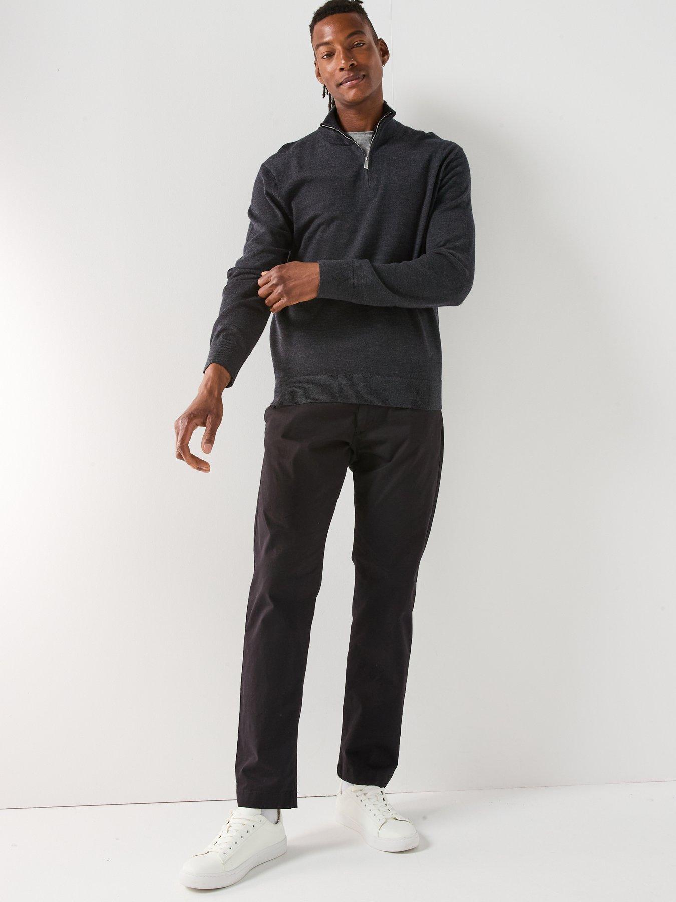 calvin-klein-merino-14-zip-knitted-jumper-dark-greyback