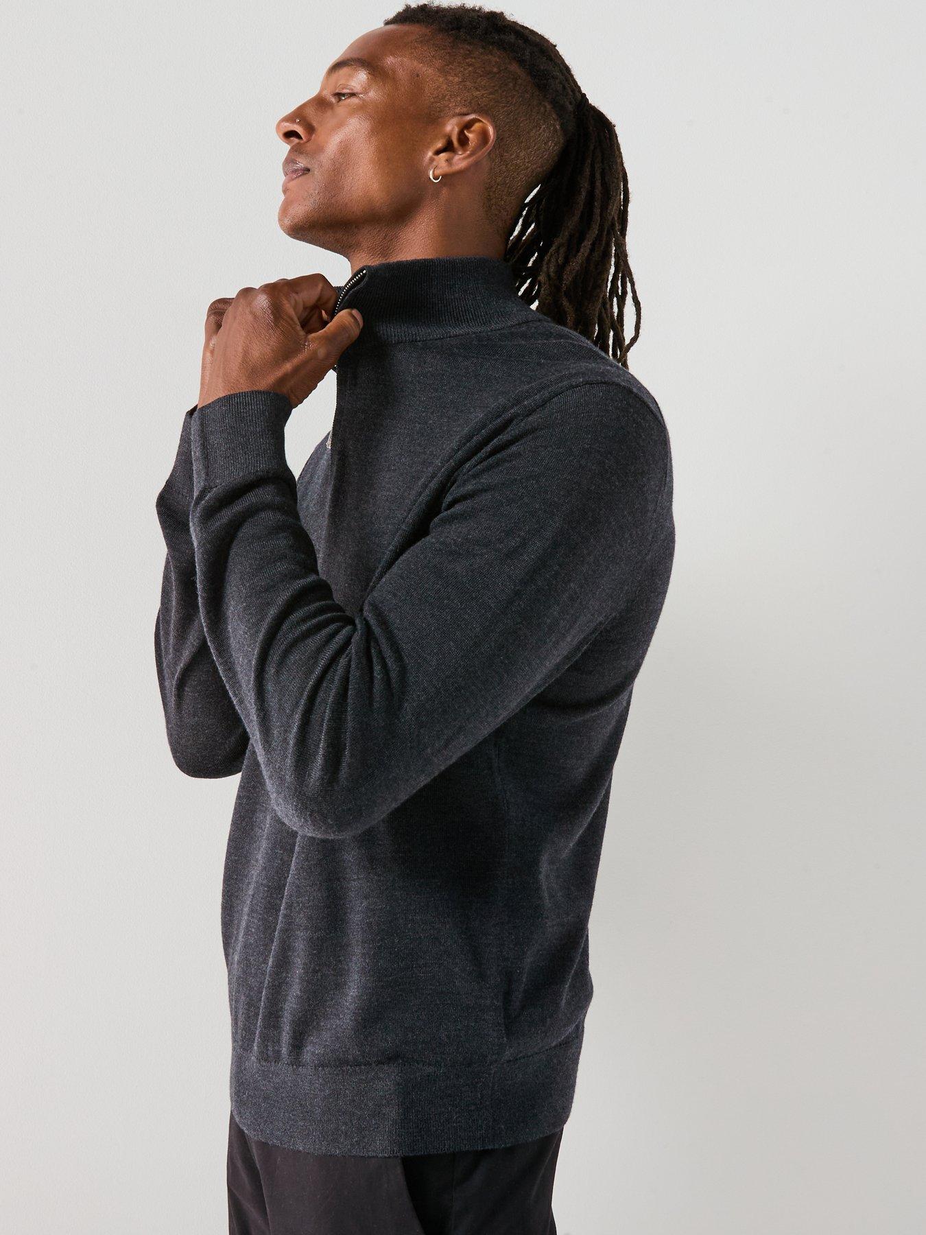 calvin-klein-merino-14-zip-knitted-jumper-dark-greydetail