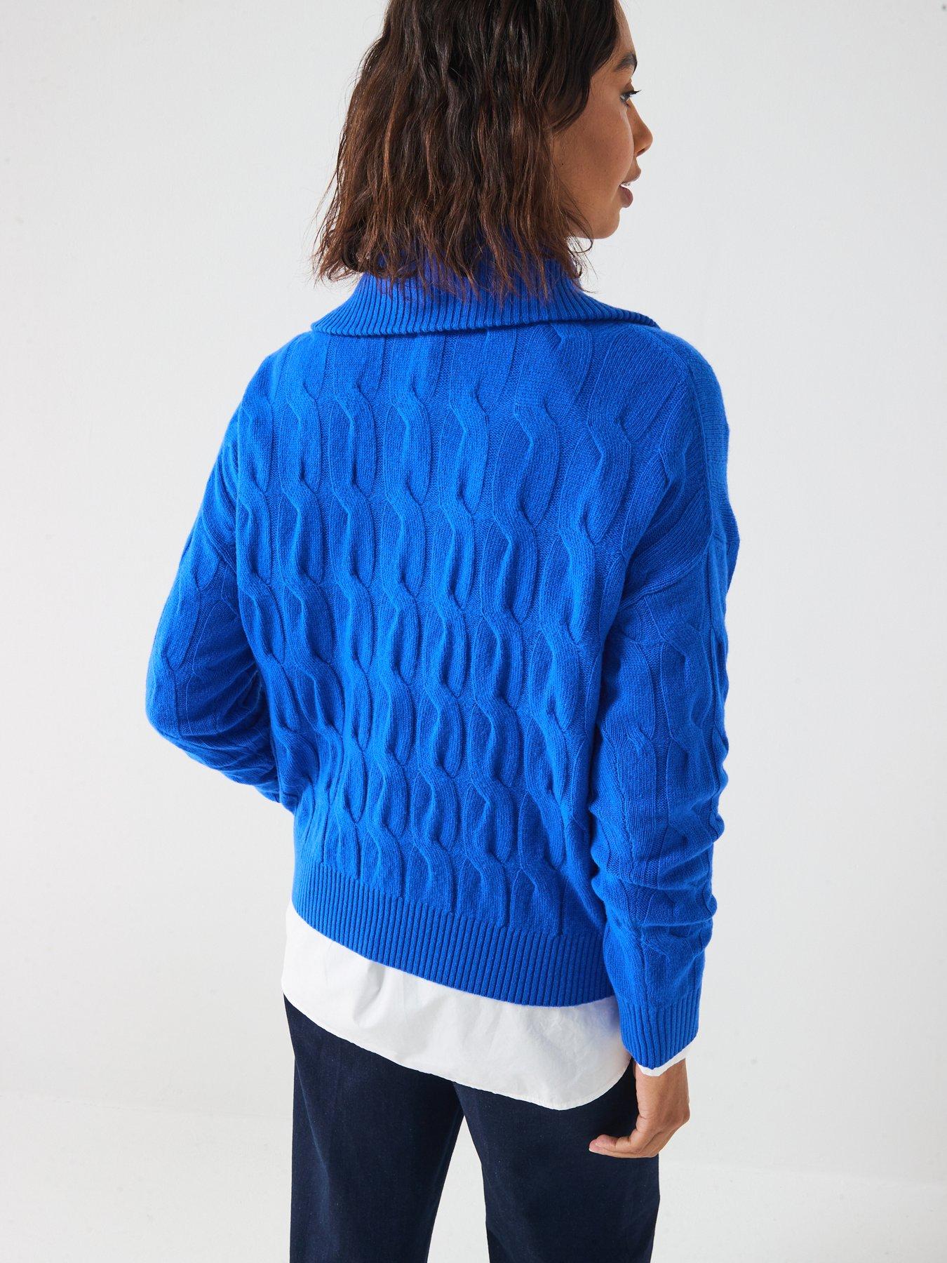 tommy-hilfiger-wool-cable-half-zip-jumpernbsp--blackstillFront