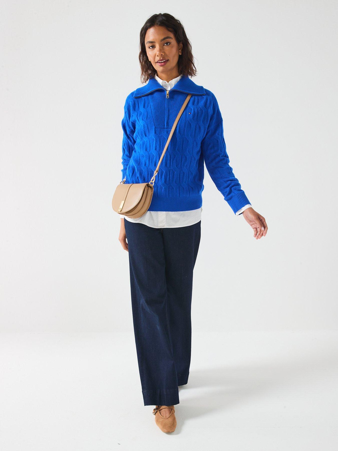 tommy-hilfiger-wool-cable-half-zip-jumpernbsp--blackback
