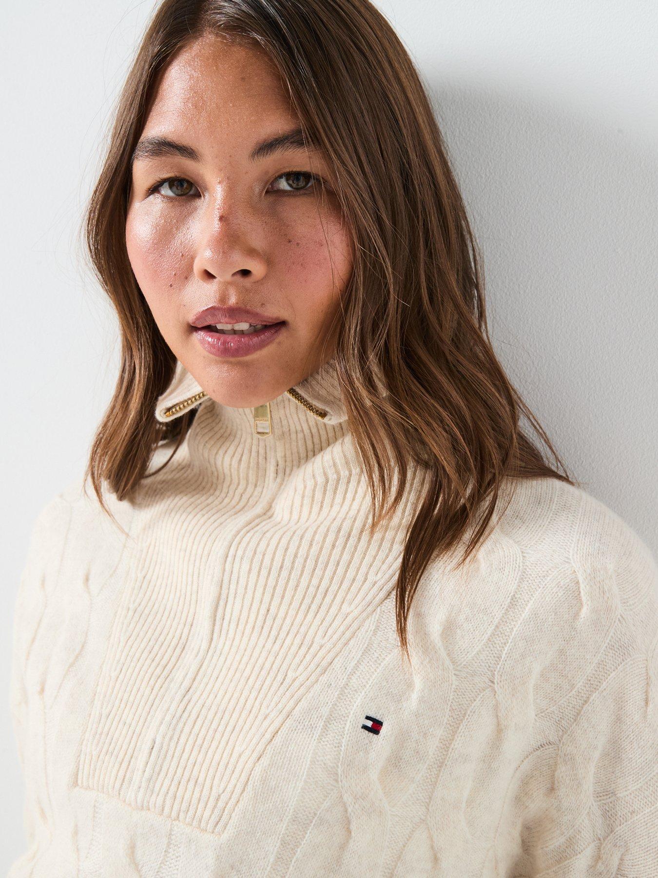 tommy-hilfiger-wool-cable-half-zip-jumpernbsp--beigeoutfit