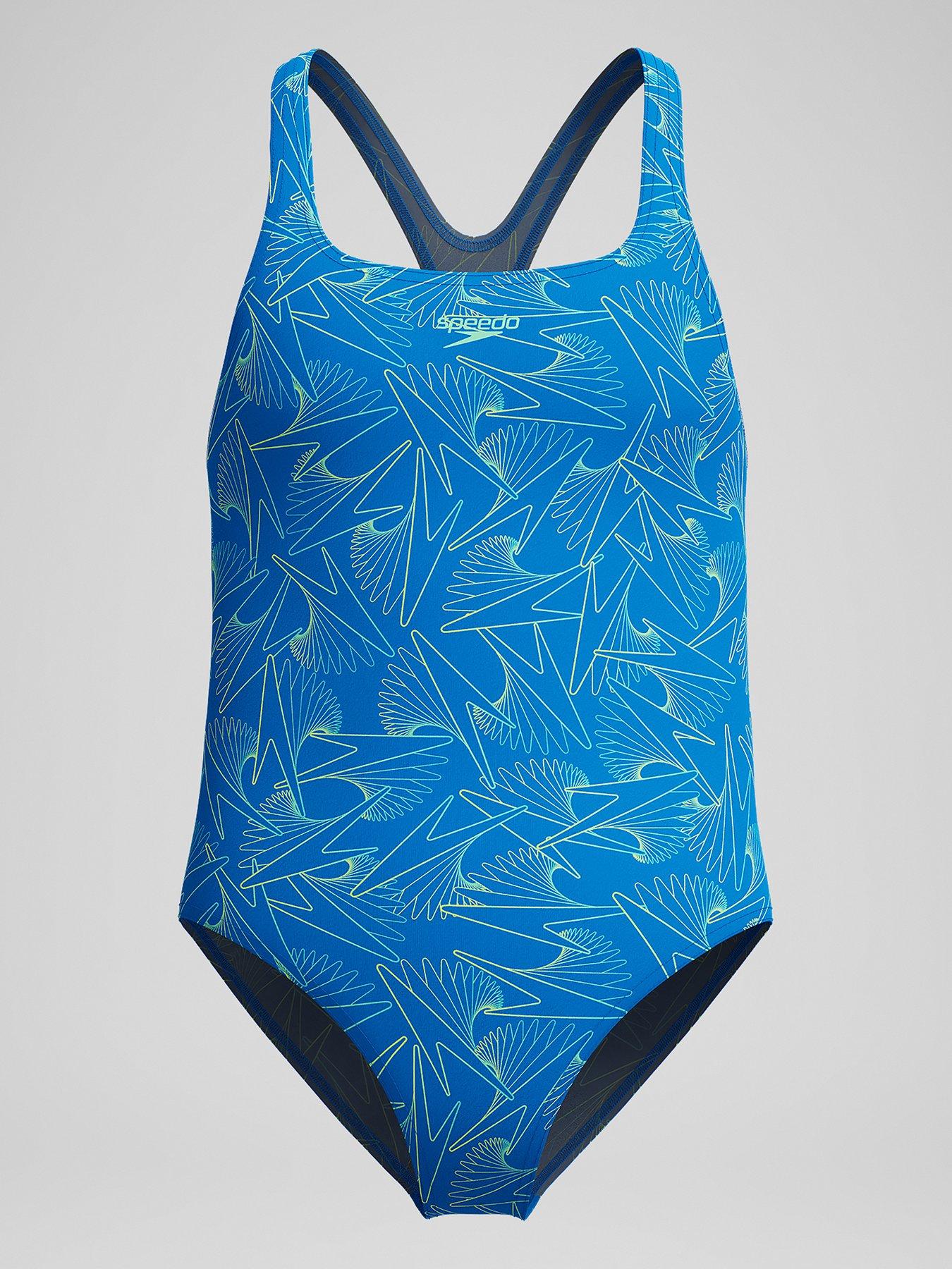Speedo Girls Hyperboom Allover Medalist - Blue