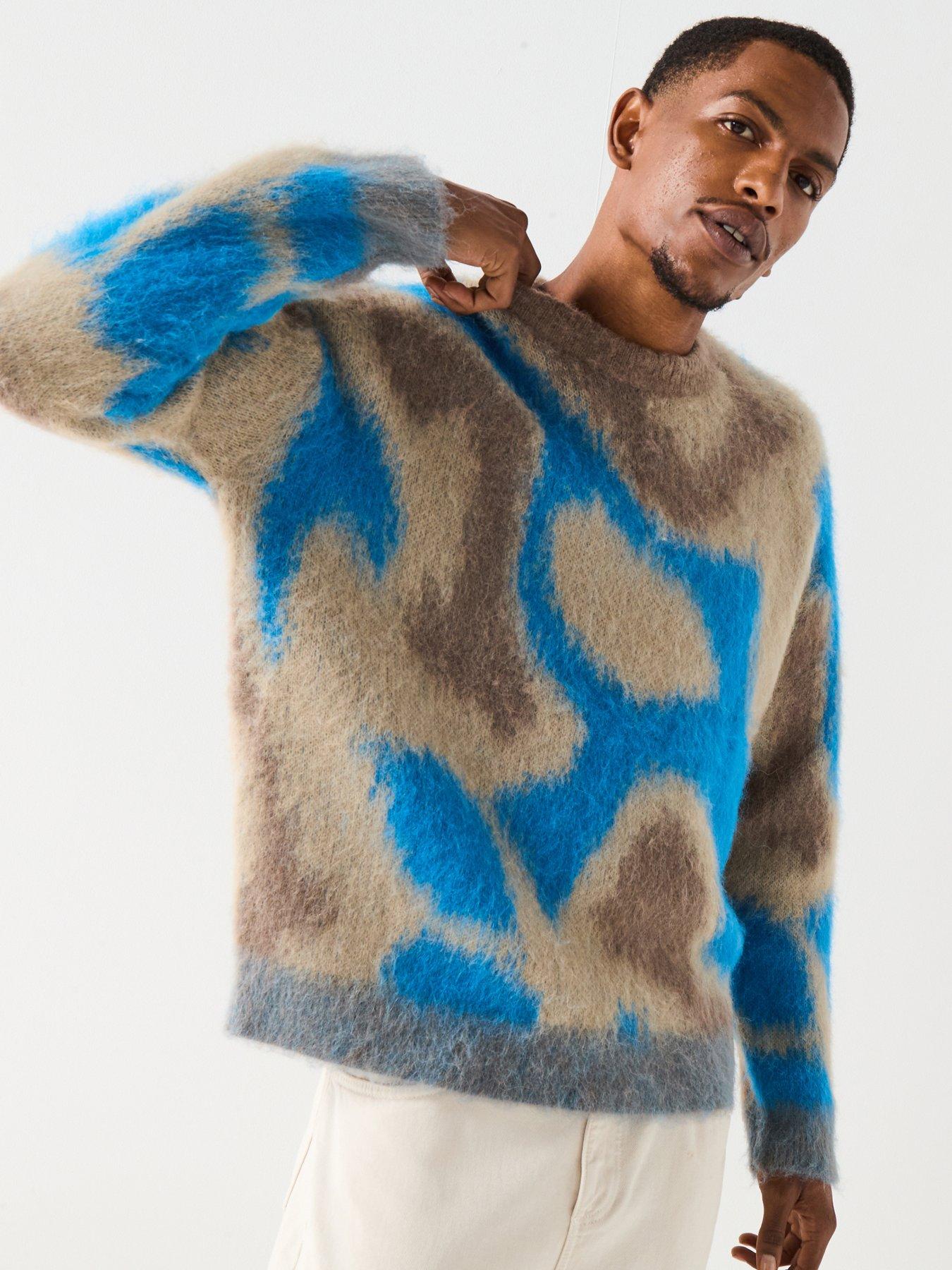 calvin-klein-patterned-brushed-alpaca-crew-neck-knitted-jumper-multifront