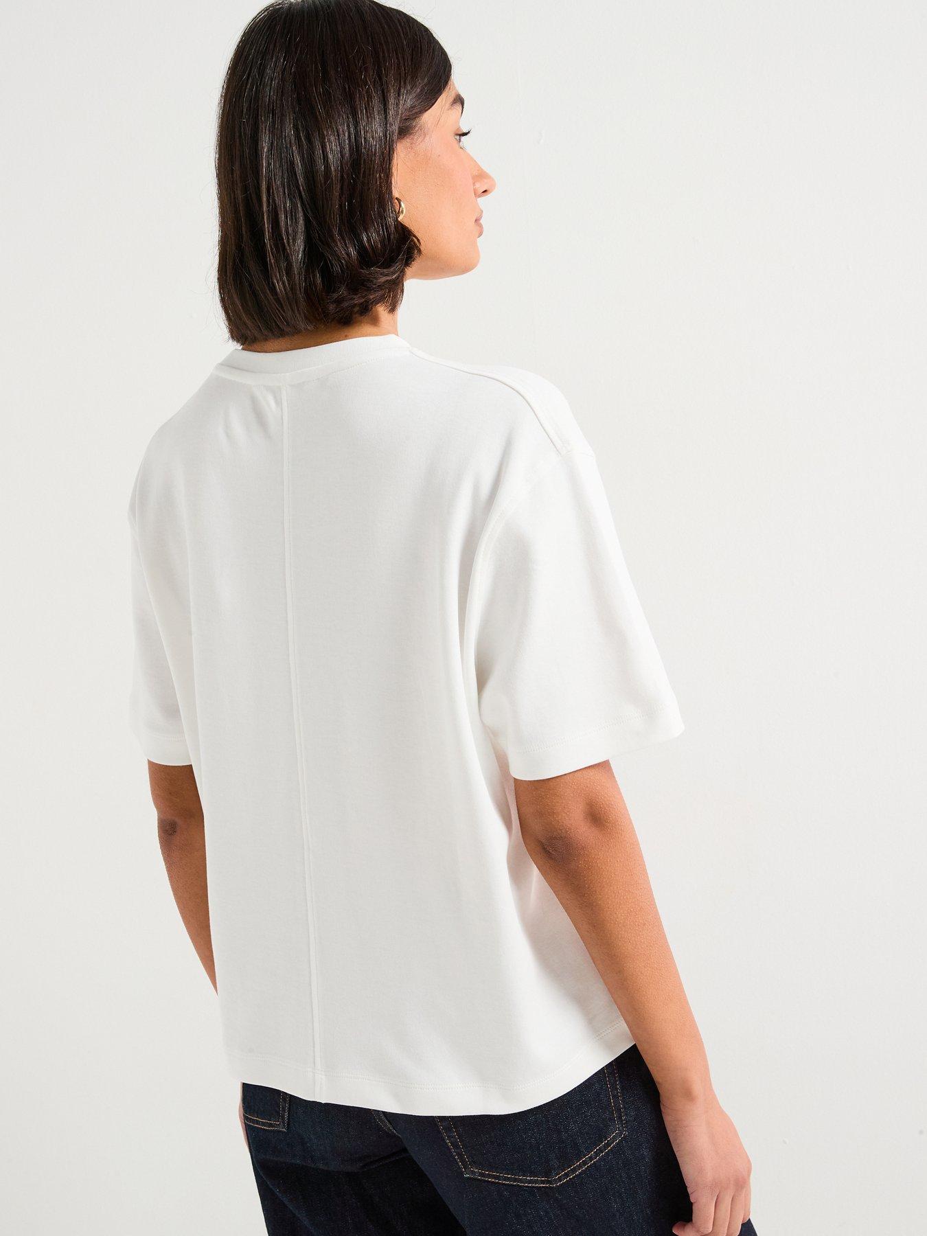 tommy-hilfiger-modern-interlock-boxy-short-sleeve-t-shirt-beigestillFront